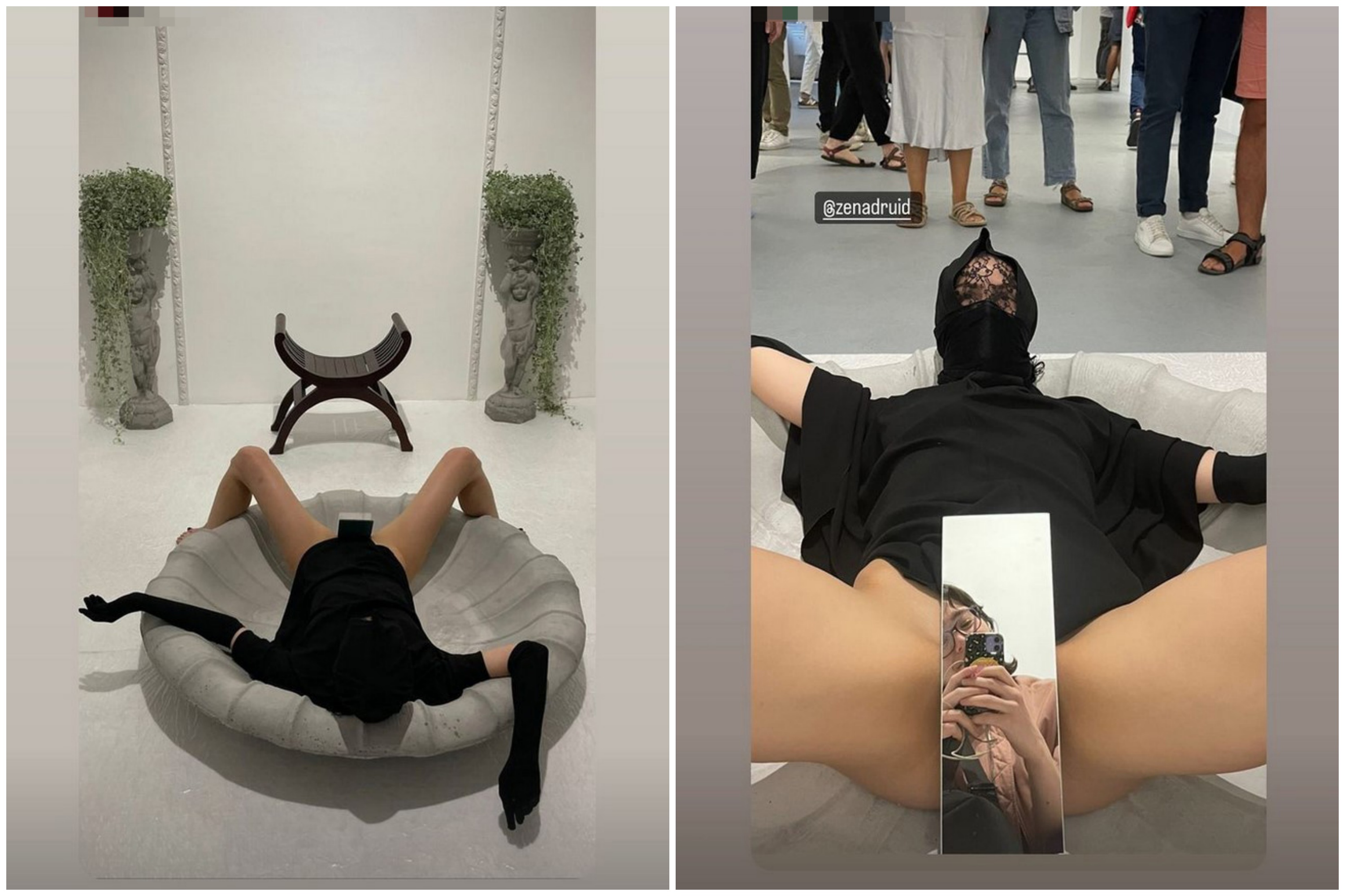 Bojana Branković, žena druid, umetnica, instalacija, kombo Foto: Instagram/zenadruid