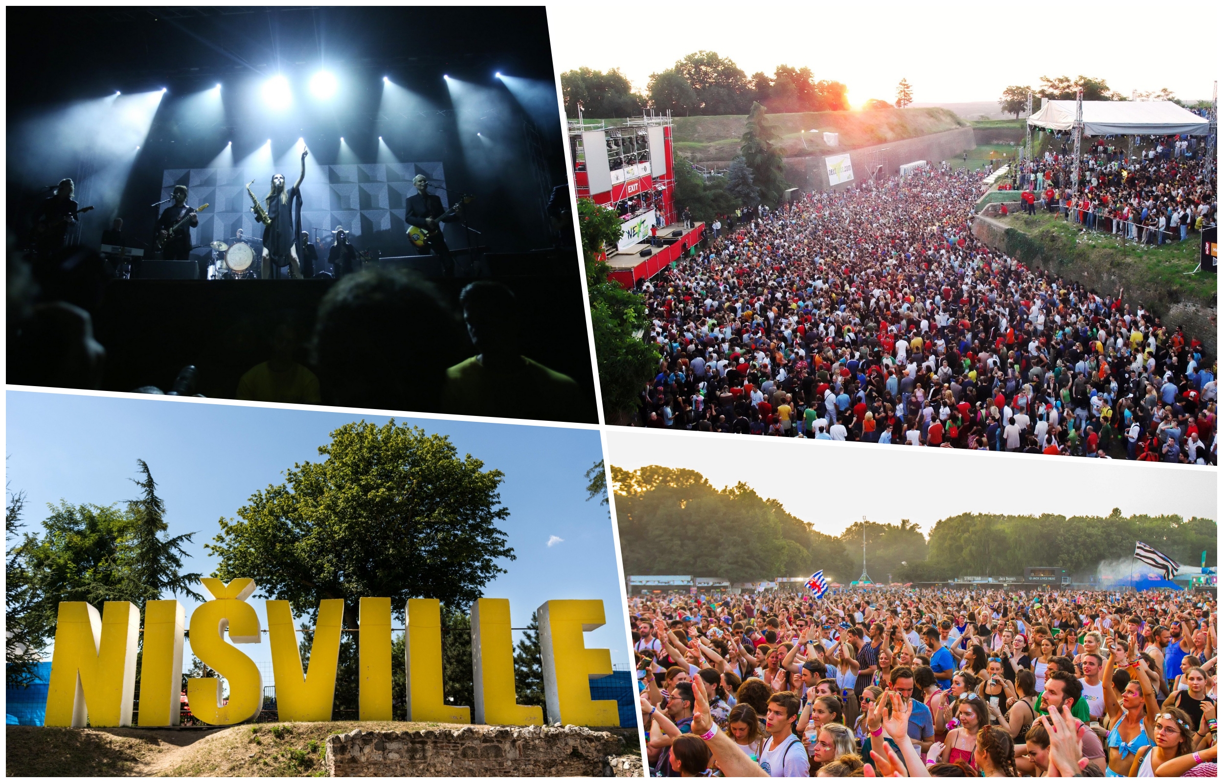 collage festivali Sziget, InMusic, Nišville Jazz, EXIT
