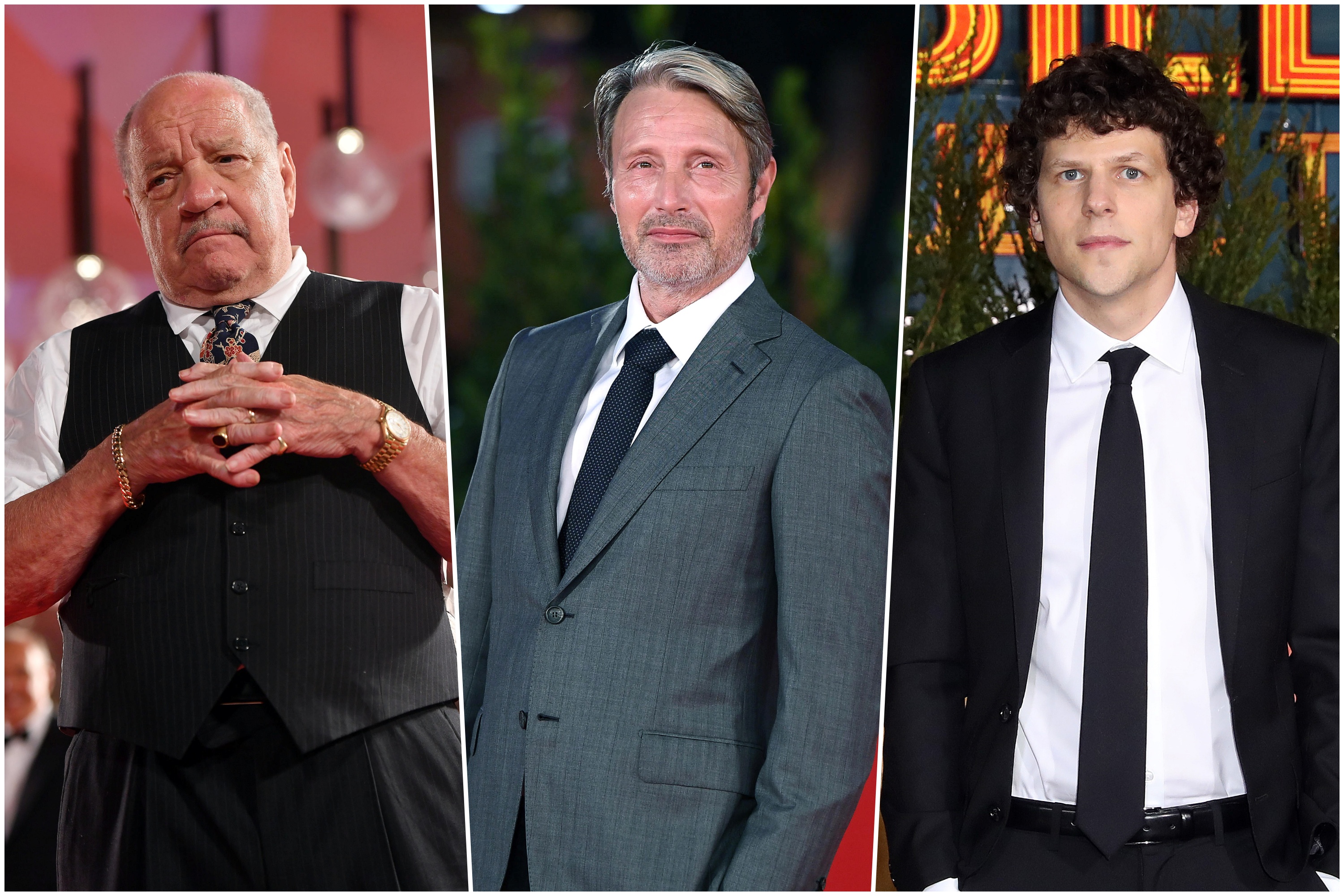 Pol Šreder, Mads Mikelsen i Džesi Ajzenberg, kombo Foto: EPA-EFE/ETTORE FERRARI/ADAM S DAVIS