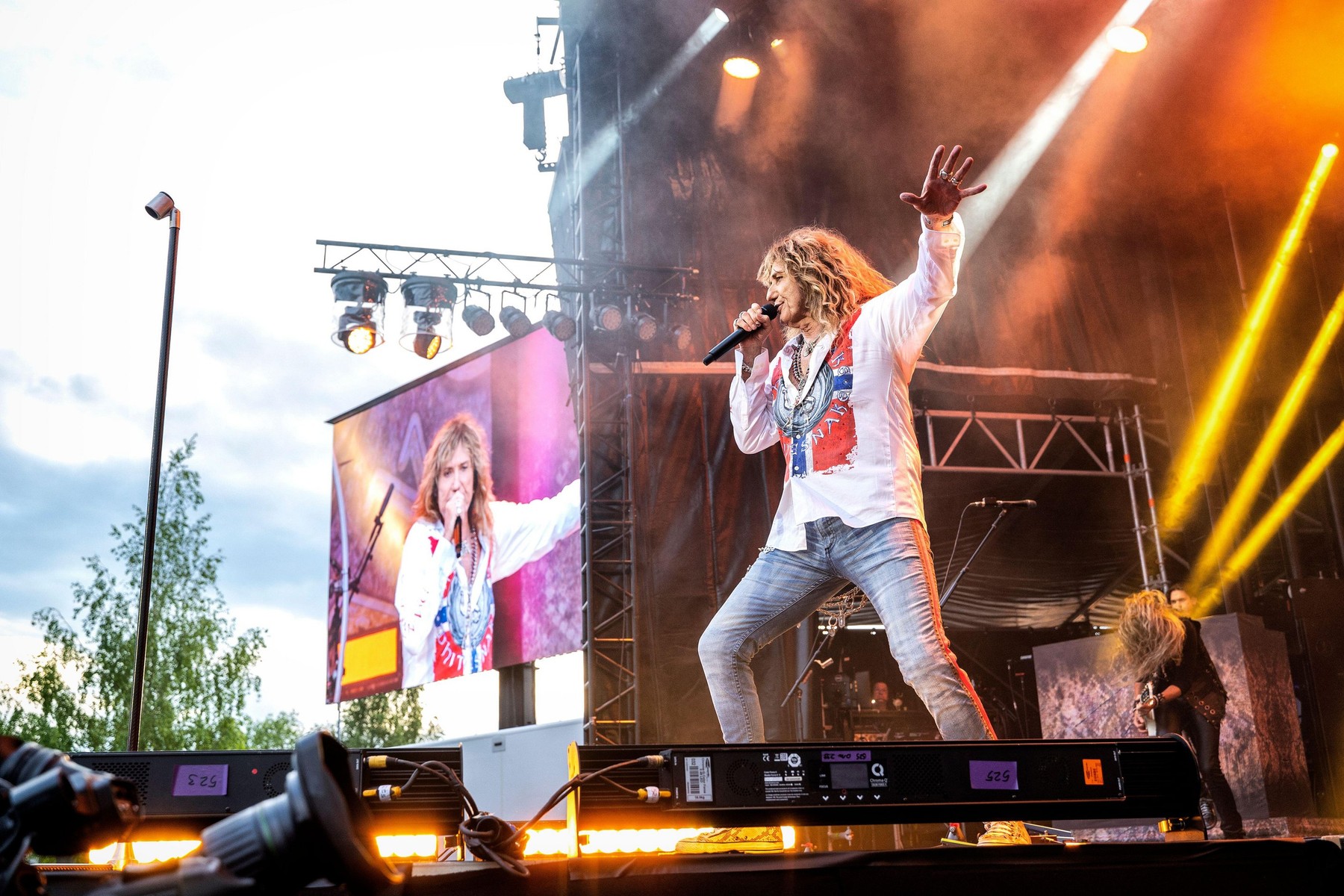 Hamer, Norway. 02nd, June 2022. The English rock band Whitesnake performs a live concert at Vikingeskipet in Hamar. Here vocalist David Coverdale is seen live on stage. (Photo credit: Gonzales Photo - Terje Dokken).