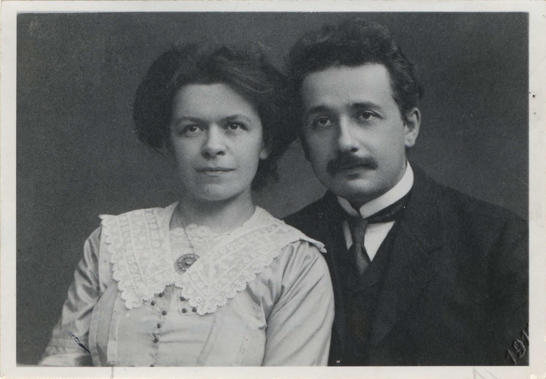 Ehepaar Albert Einstein und Mileva Maric-Einstein / Foto, 1912