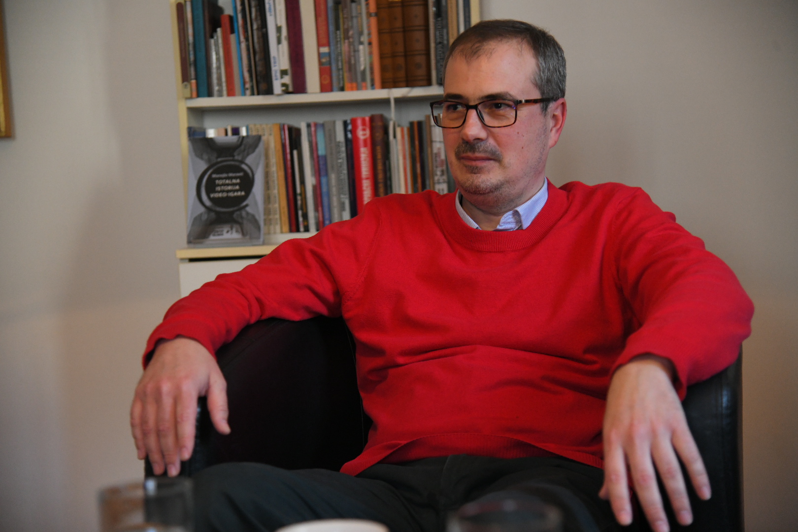 Beograd 14.03.2022. Predstavljanje knjige Totalna istorija video igara, pisac Manojlo Maravić Foto: Nemanja Jovanović/Nova.rs