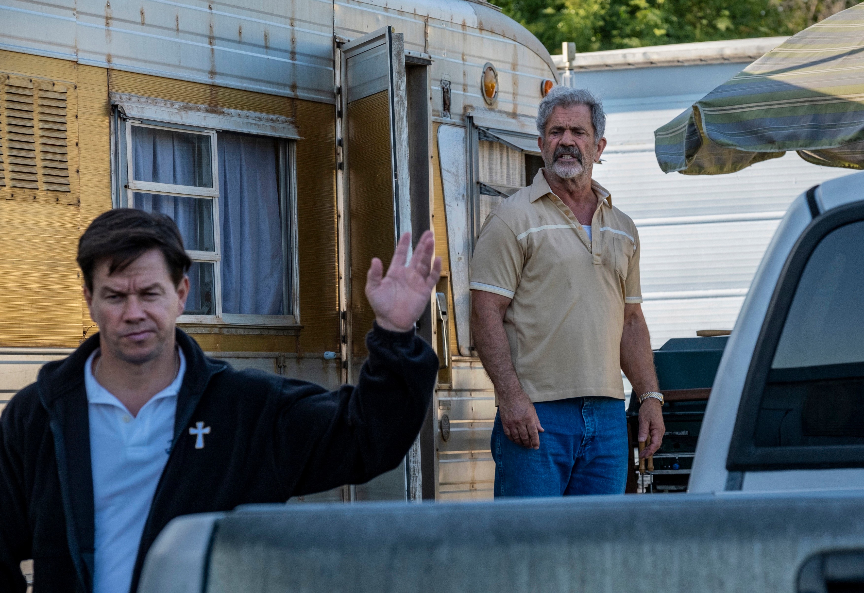 Mark Wahlberg and Mel Gibson
