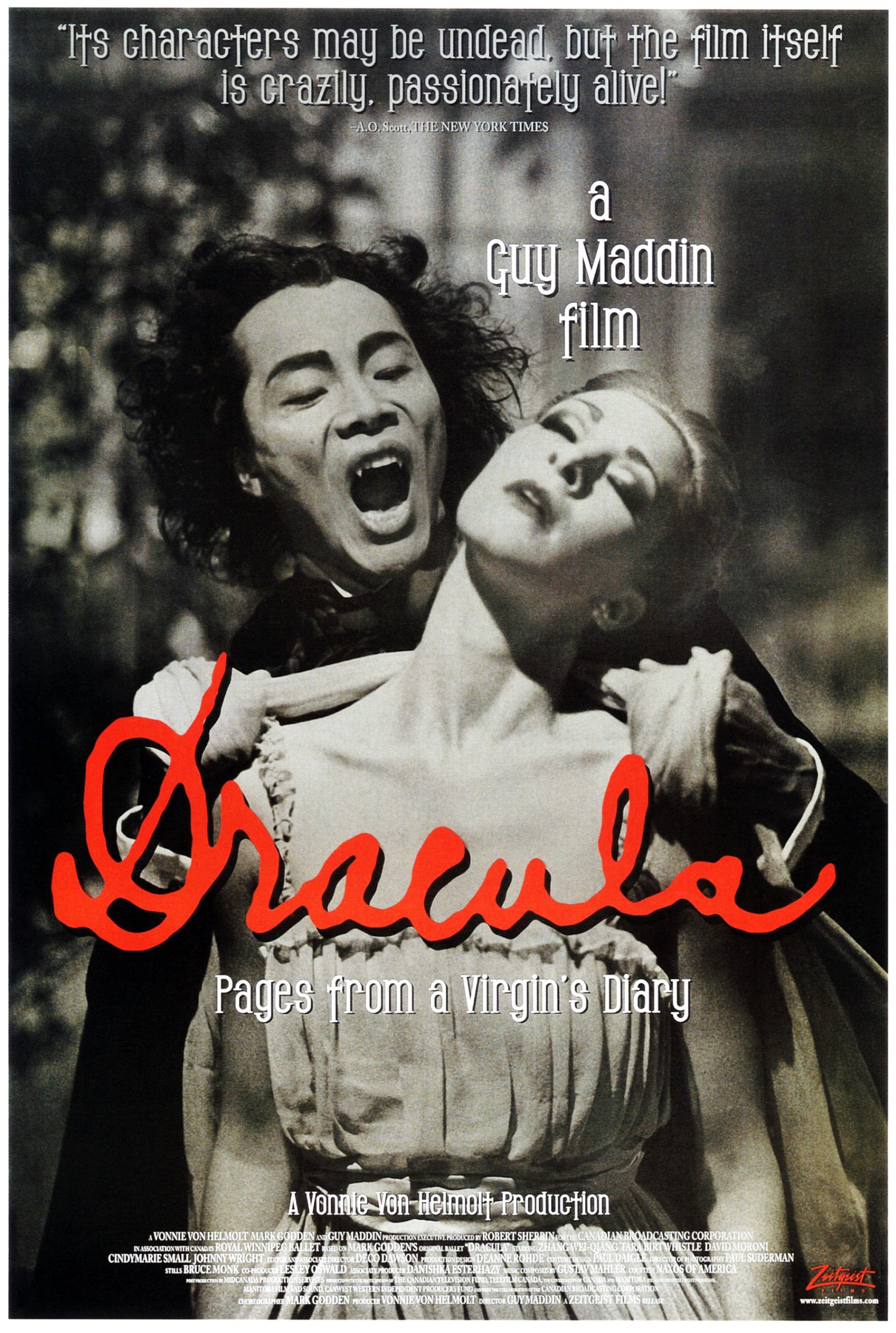 DRACULA: PAGES FROM A VIRGIN'S DIARY, from left: Wei-Qiang Zhang (aka Zhang Wei-Qiang), Tara Birtwhistle, 2002,,Image: 171651997, License: Rights-managed, Restrictions: , Model Release: no, Credit line: Zeitgeist Films Colle / Everett / Profimedia