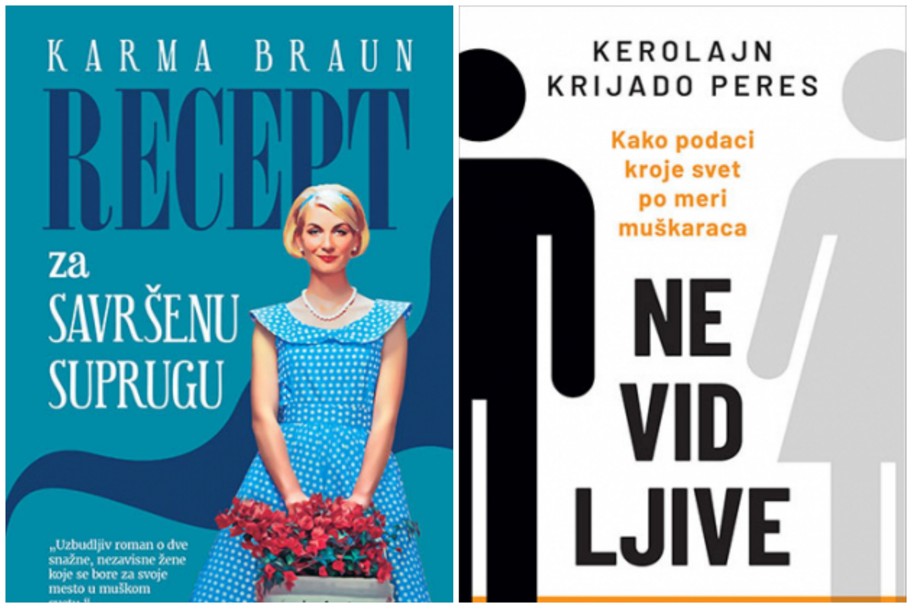 Karma Braun, Recept za savršenu supruguKerolajn Krijado Peres, Nevidljive, knjiga, korice, kombo Foto: Laguna/Promo