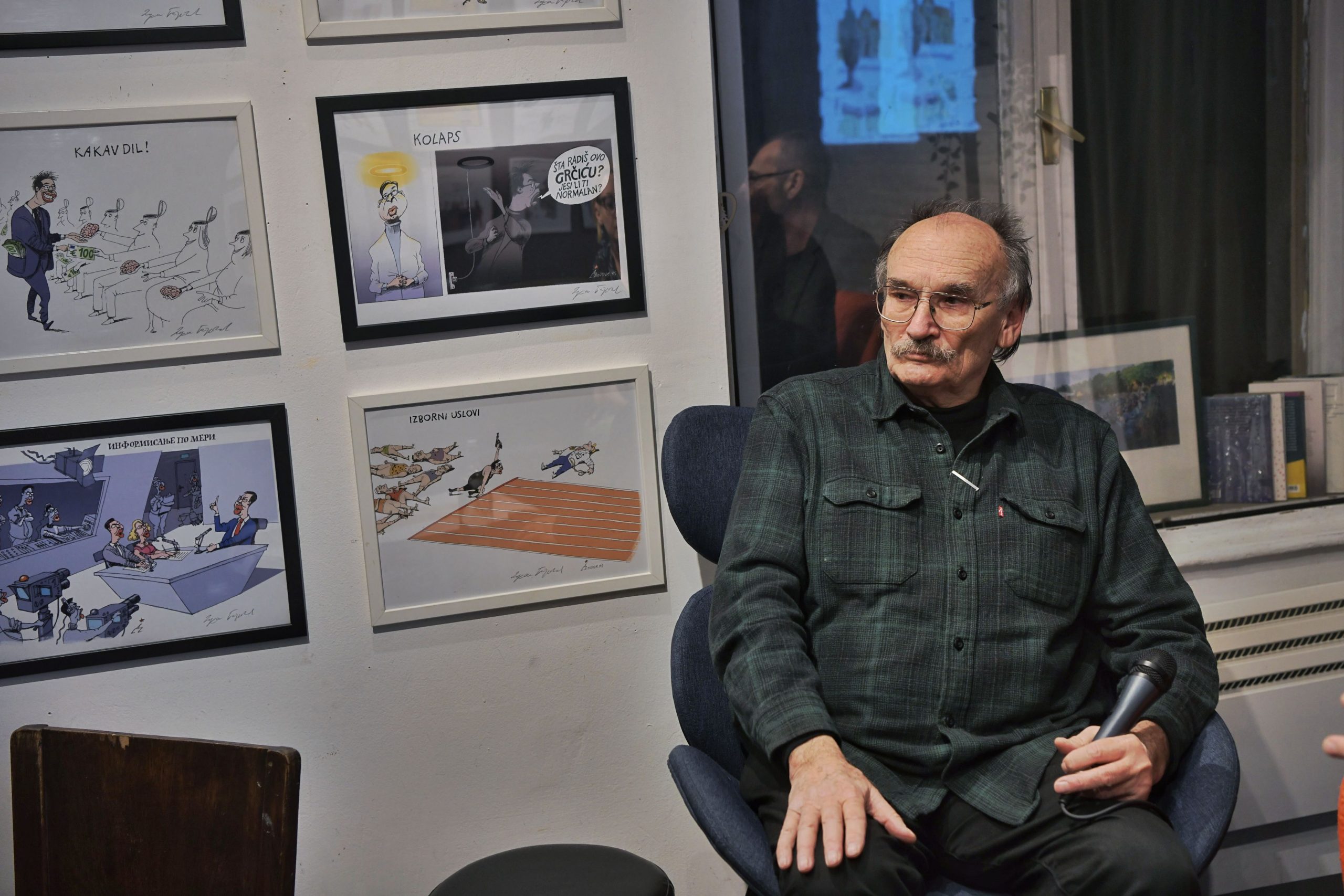 Beograd 10. februar 2022. Izlozba Dusana Petricica u KROKODILovom Centru, Ulica Karađorđeva 43 Foto:Goran Srdanov/Nova.rs