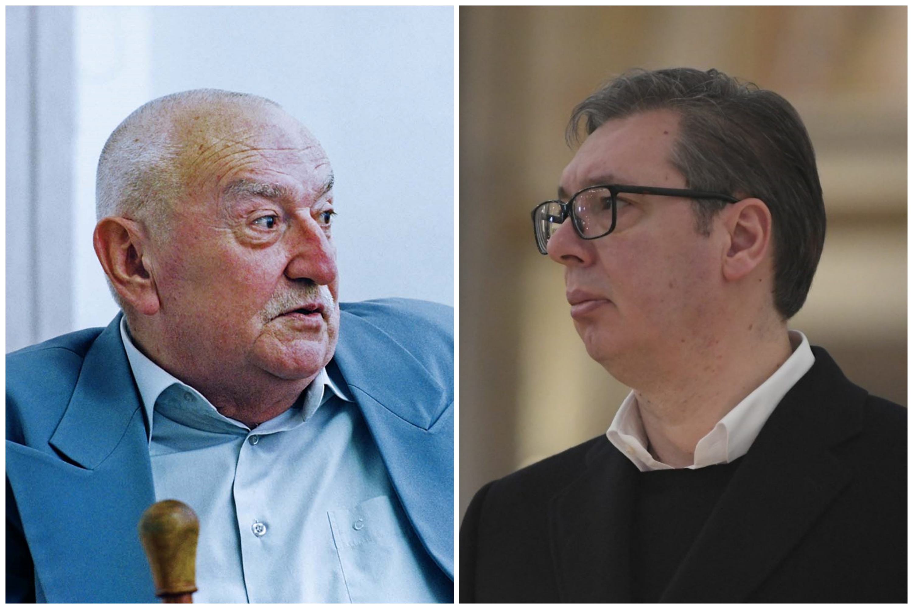 Radovan Beli Marković i Aleksandar Vučić, kombo Foto: E-Stock/Srdjan Veljović/Dragan Mujan/Nova.rs