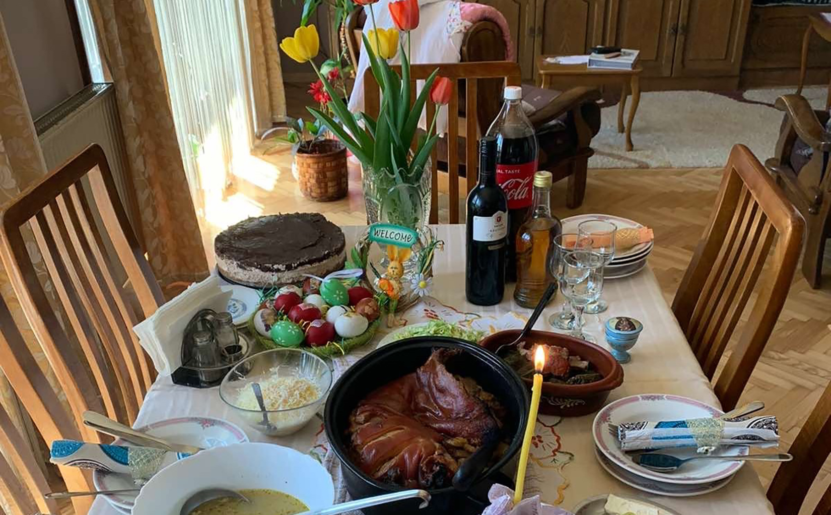 Uskršnji ručak Slađana Foto: Privatna arhiva