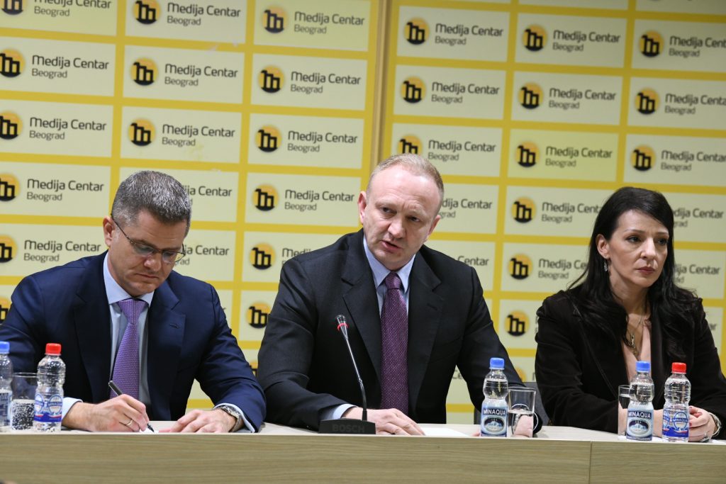 Beograd 26.11.2021. Ujedinjena opozicija, konferencija za stampu Foto: Vesna Lalic nova rs