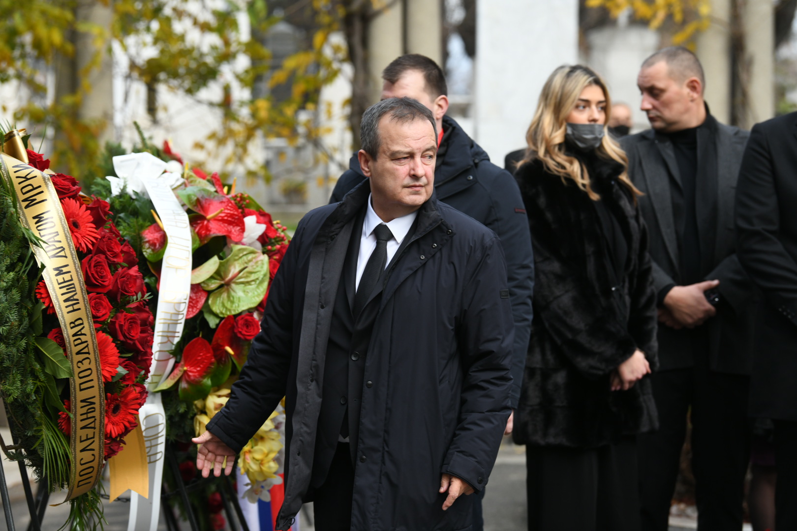 Beograd 02.12.2021. Sahrana Milutina Mrkonjića, Aleja zaslužnih građana, gradjana Foto: Vesna Lailć/Nova.rs