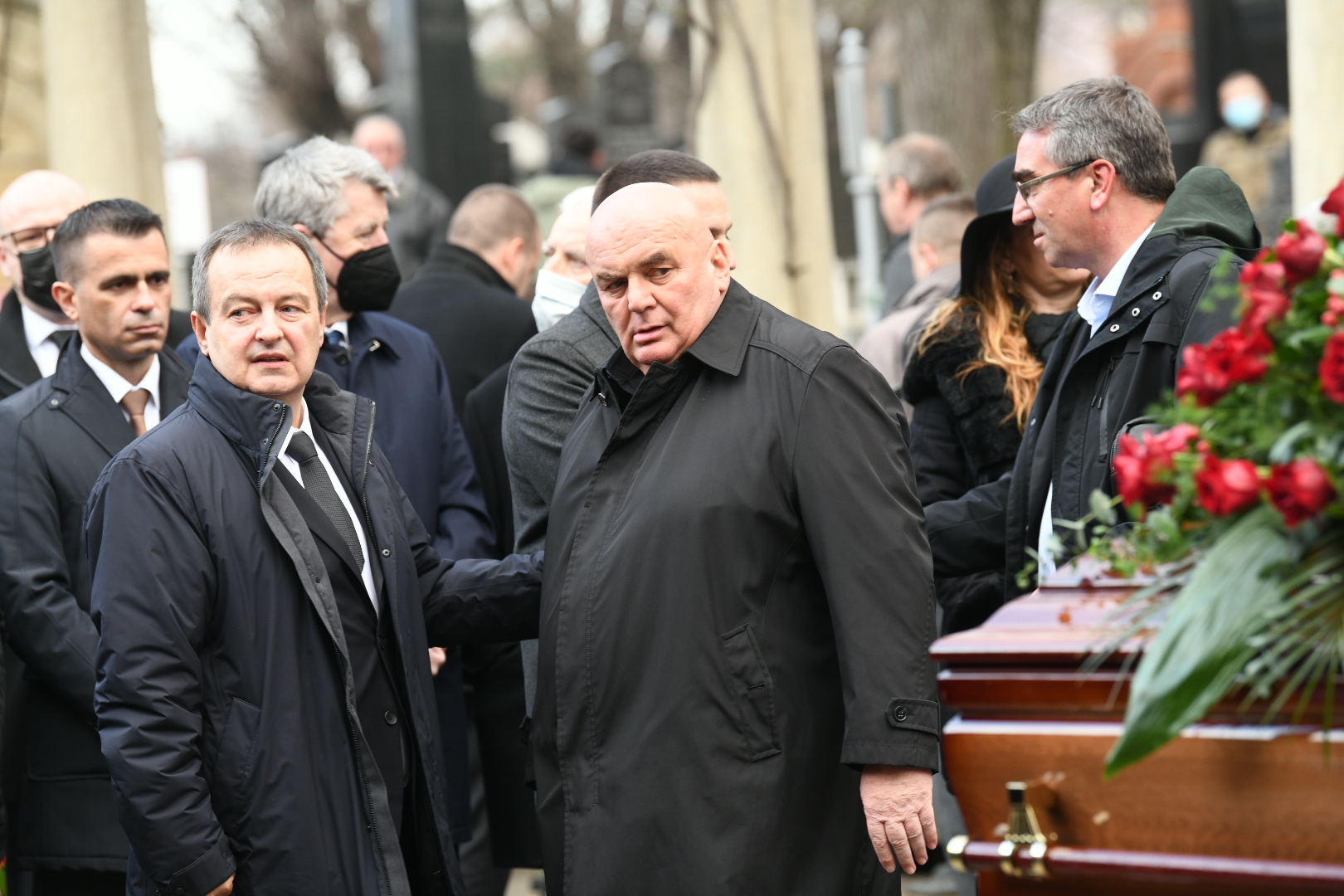 Beograd 02. decembar 2021. Sahrana politicara Milutina Mrkonjica Mrke na Novo groblju u Beogradu u Aleji zasluznih gradjana Foto: Vesna Lalić/Nova.rs