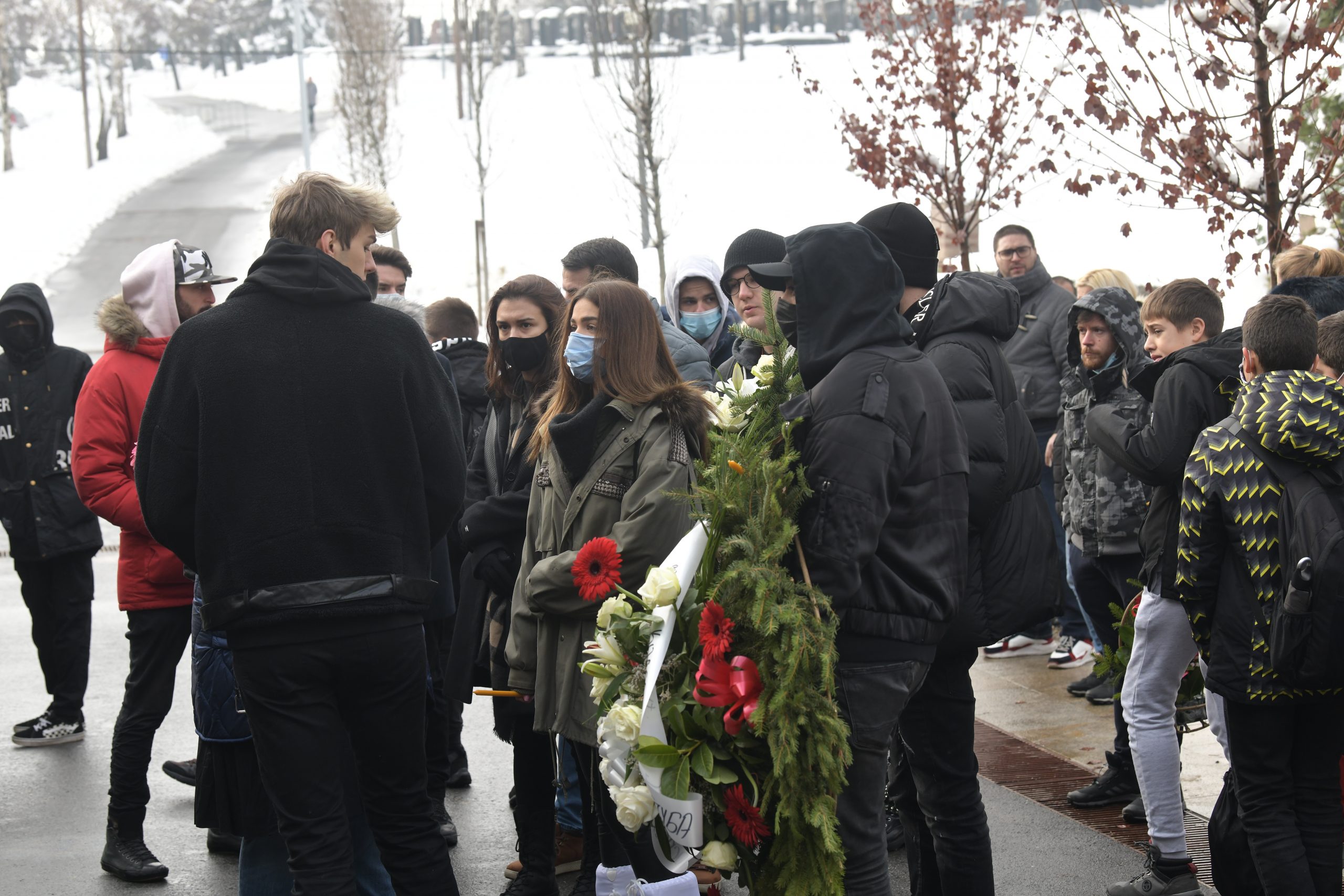 Beograd, 14.12.2021. Lešće, Sahrana Kristina Đukić Kika Foto: Goran Srdanov/Nova.rs