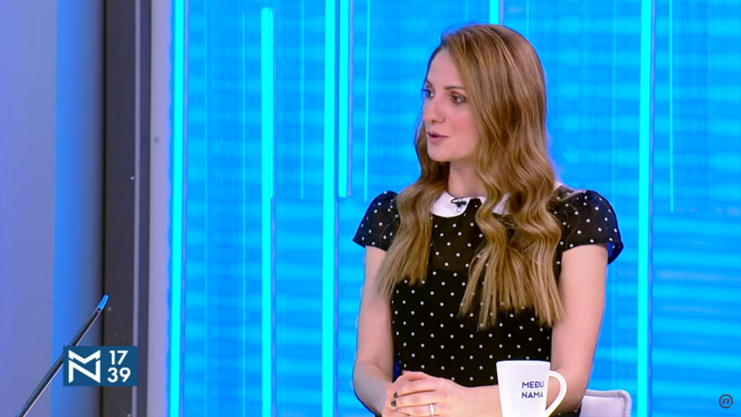 Dragana Pećo, novinarka portala KRIK, emisija Među nama, Medju nama Foto: Nova S