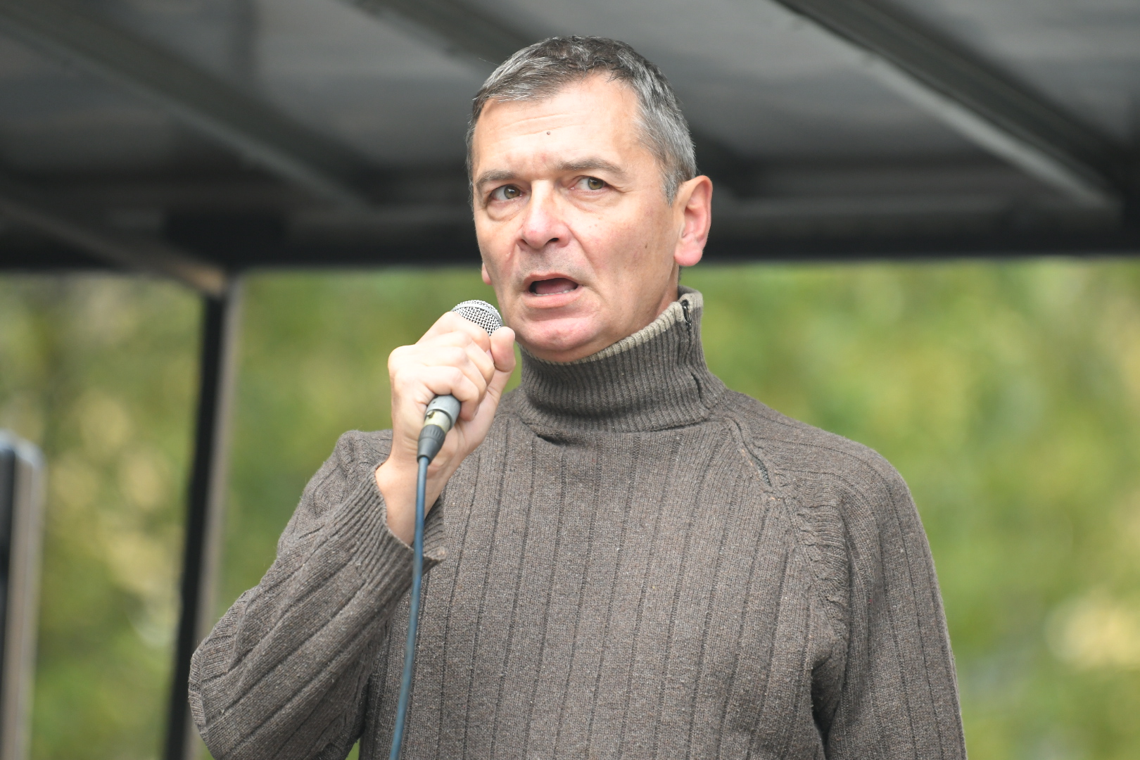 Aleksandar Jovanović Ćuta
Beograd 16.10.2021. Protest Inicijative Ne davimo Beograd ispred Republičkog javnog tužilaštva, Nemanjina ulica, Republičko javno tužilaštvo Foto: Nemanja Jovanović/Nova.rs