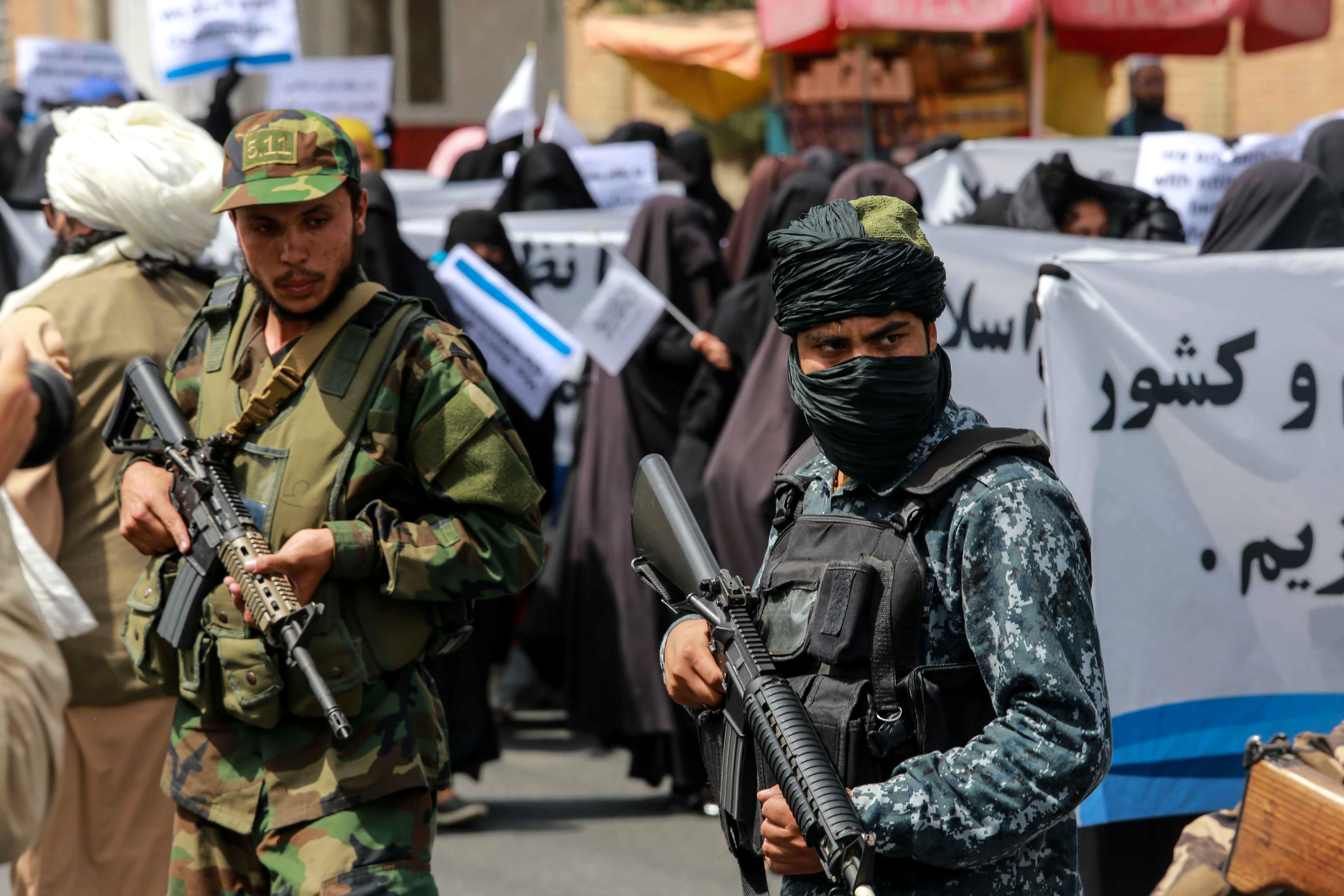 Afghanistan crisis -  Taliban rally in Kabul