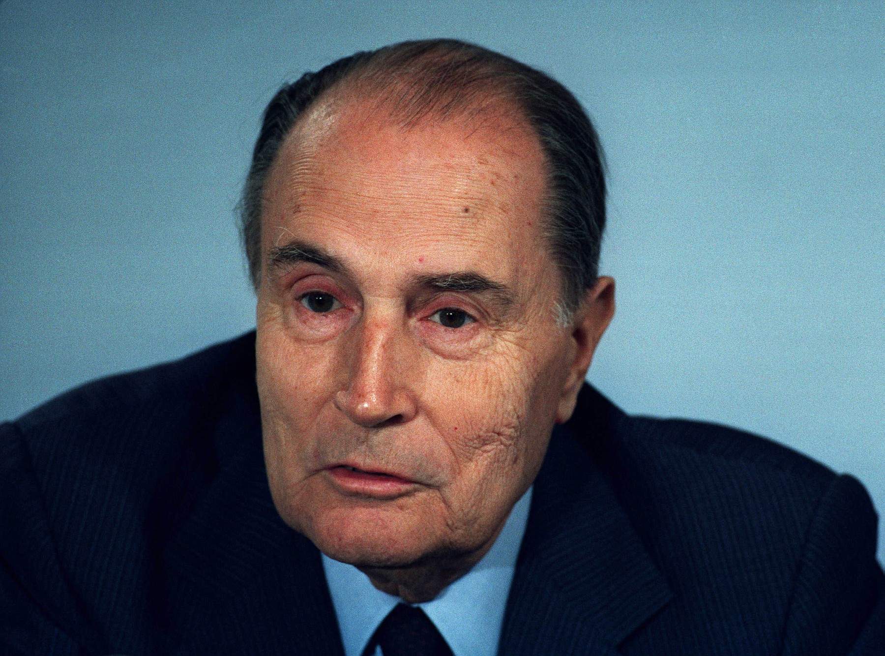 Francois Mitterrand  President Of France   04 December 1991     Date: 04-Dec-1991,Image: 418253375, License: Rights-managed, Restrictions: , Model Release: no, Credit line: Mary Evans/Allstar/Richard Maw / Mary Evans Picture Librar / Profimedia