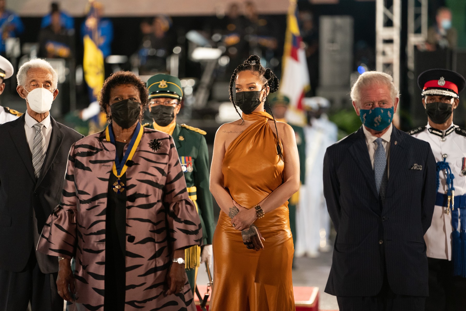 The Prince of Wales attended the Transition Ceremony to a republic in Bridgetown Barbados