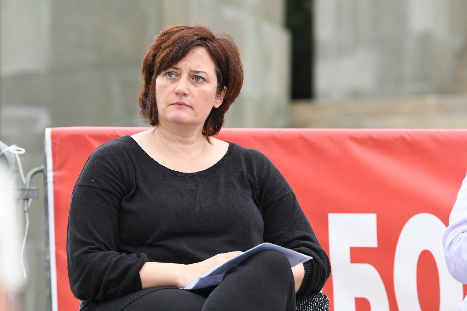 Beograd 19.05.2020. Milica Kralj. Savezna skupština, Tribina podrške bojkotu izbora, Podrška akademske zajednice bojkotu izbora, u organizaciji Građanskog otpora Foto: Vesna Lalić/Nova.rs