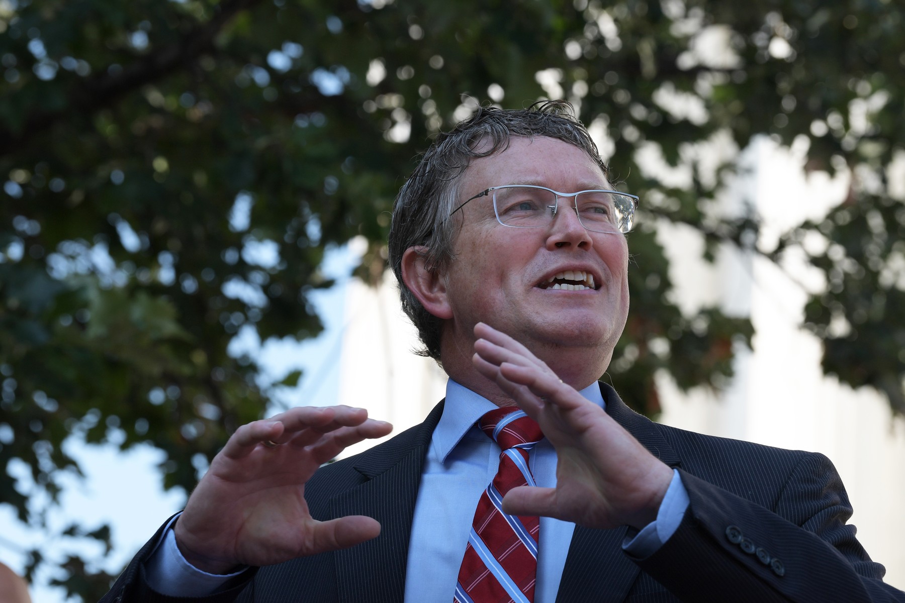 Representative Marjorie Greene, Massie and Norman on major announcement press conference