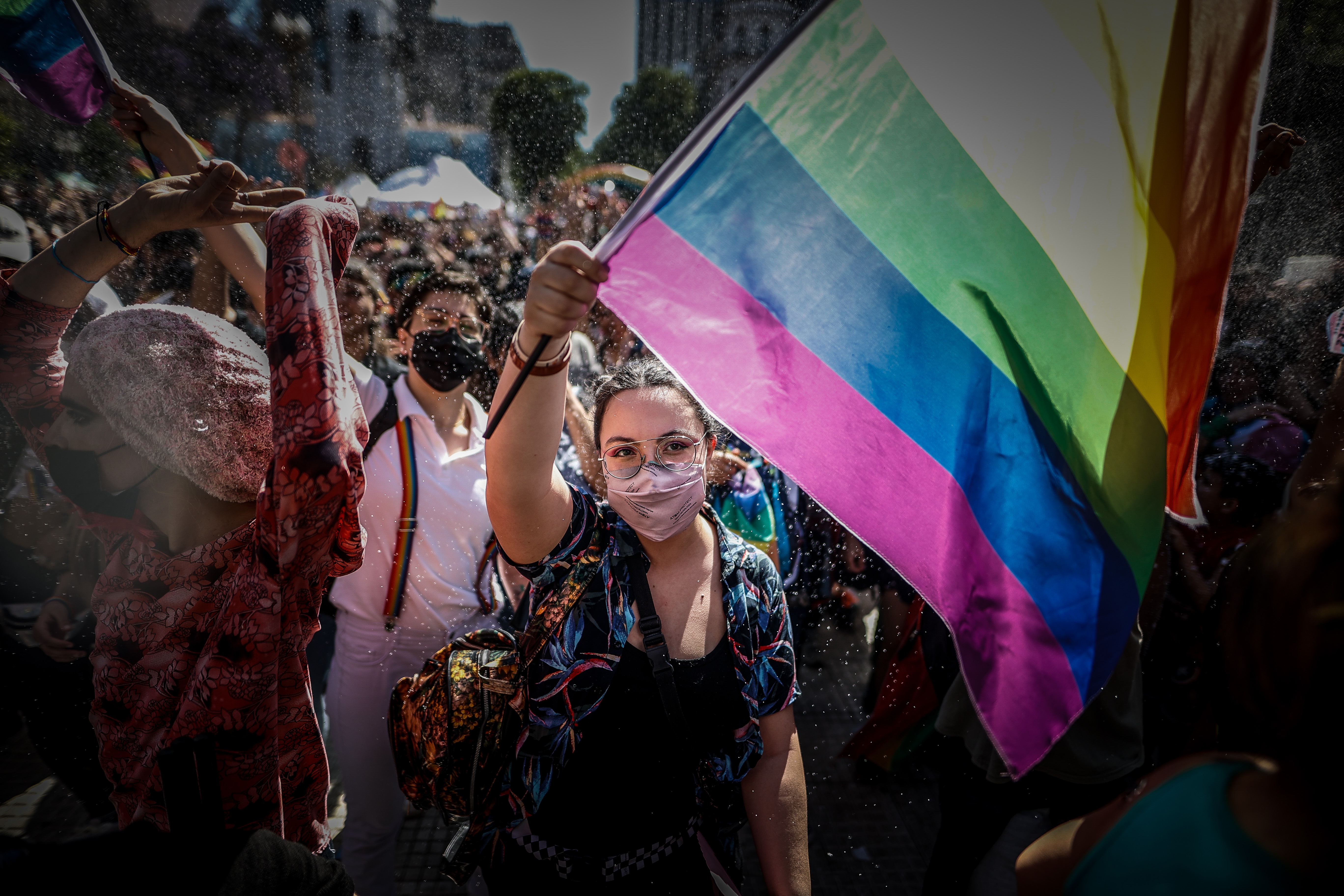 Thousands of people participate in the 30th gay pride march in Buenos Aires