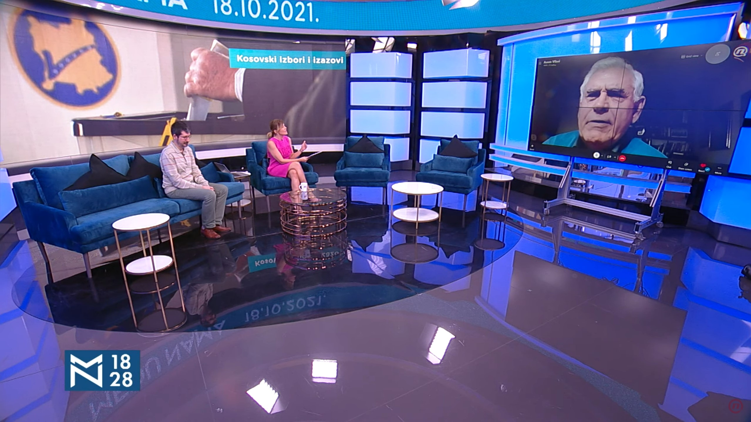 Dragan Radojičin i Azem Vlasi, gosti, emisija Među nama, Medju nama