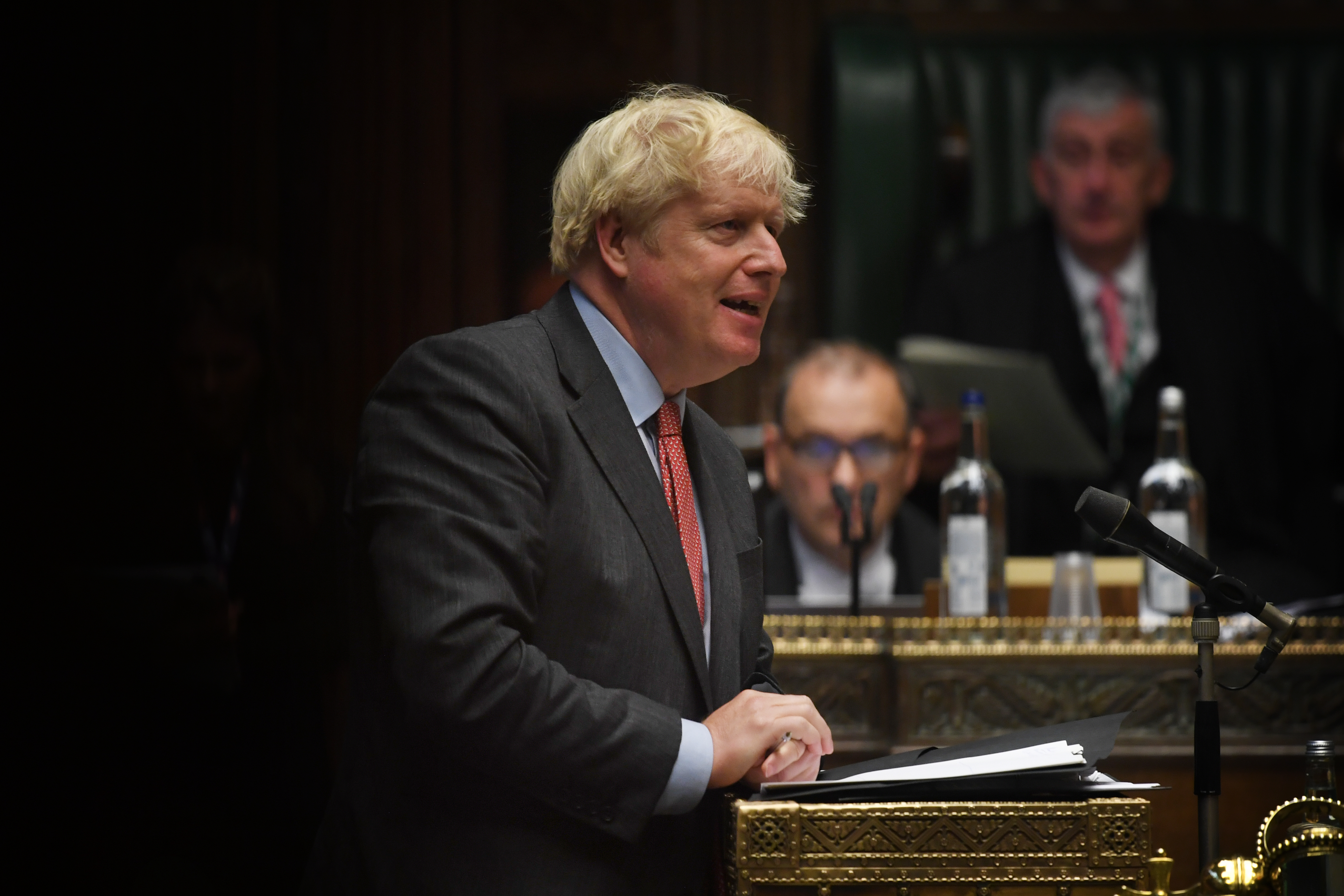 PM Johnson in the House of Commons in London