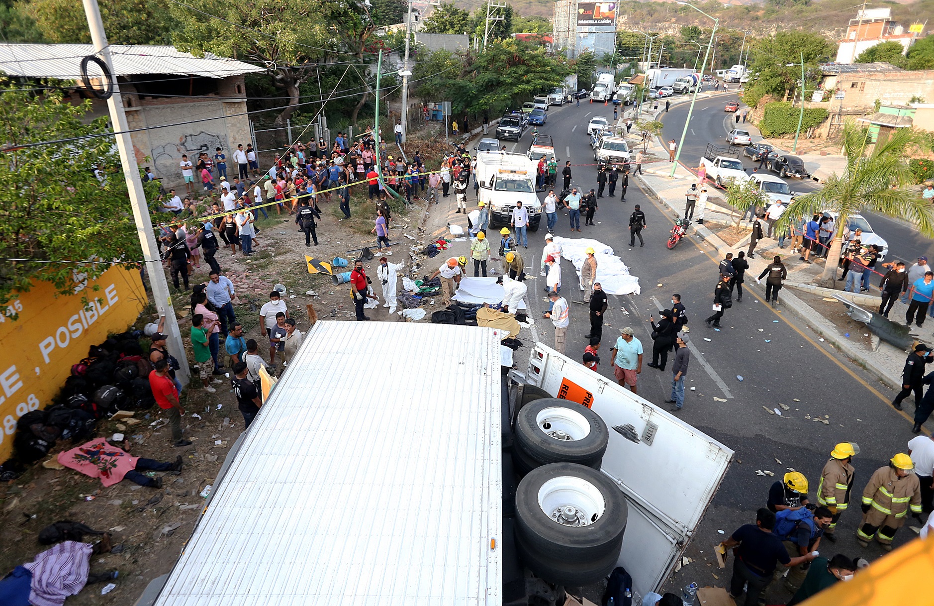 49 migrants die in a truck accident in southeastern Mexico