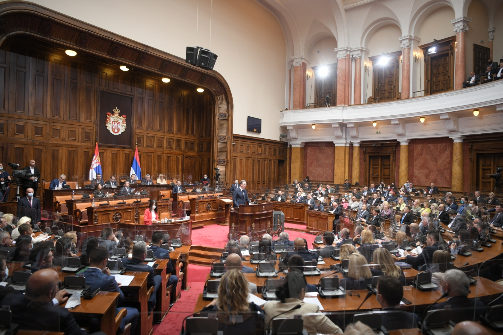 Beograd 22.06. 2021. Aleksandar Vučić, Skupština Srbije, izveštaj o Kosovu, izvestaj o KiM Foto: Dragan Mujan/Nova.rs