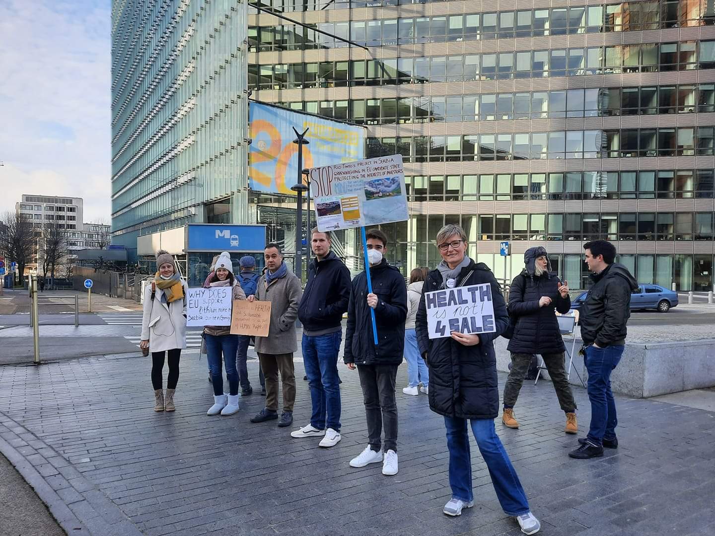 Građani Srbije u Briselu održali skup podrške ekološkim protestima