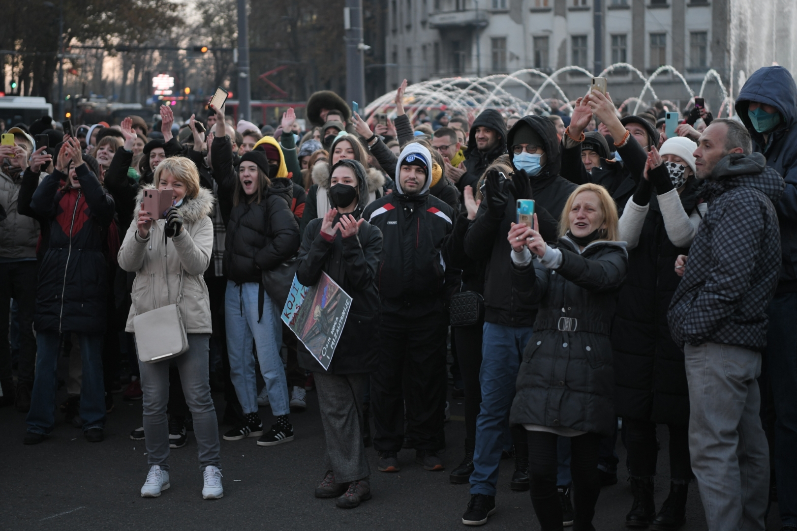 Beograd, 04.12.2021. blokada, protest, protesti, blokade u srbiji, demonstracije, demonstranti, ekoloski ustanak, protest za ocuvanje zemlje vode vazduha, zemlja, voda, vazduh, rio tinto