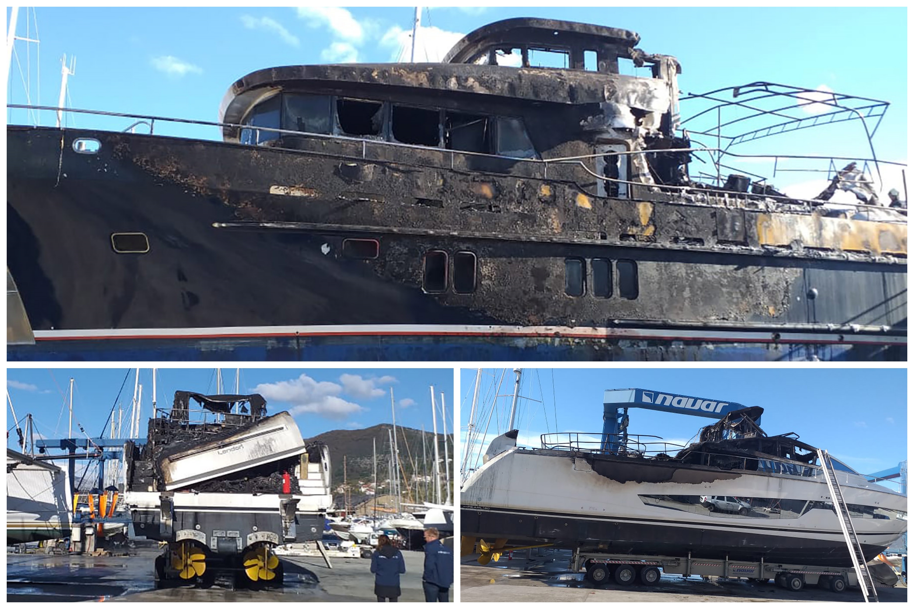 Oštećena jahta Tivat 
Foto:Nova.rs