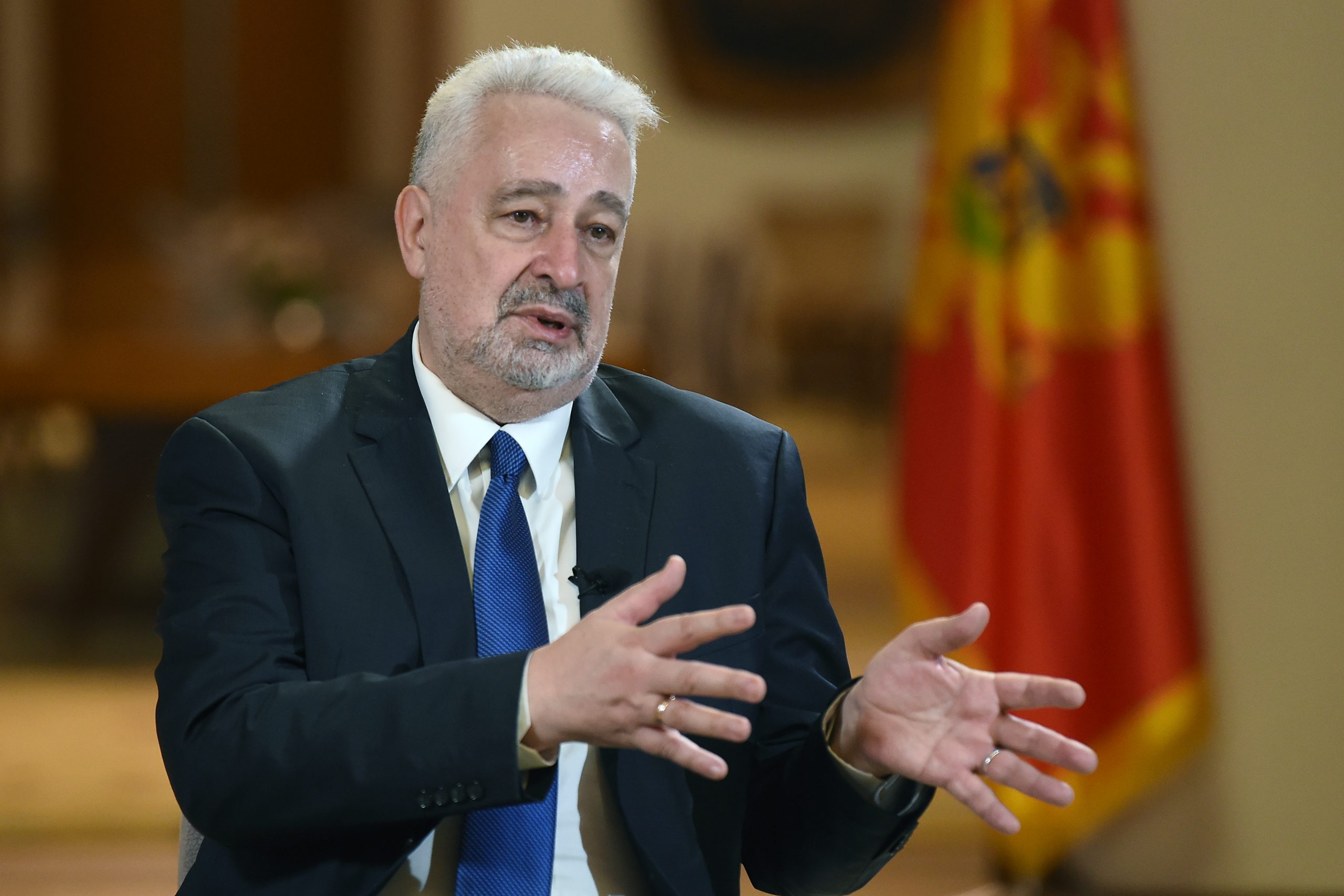 Beograd, 3. novembra 2021 - Intervju sa predsednikom Vlade Crne Gore Zdravkom Krivokapicem. FOTO TANJUG/ MILOS MILIVOJEVIC/bs