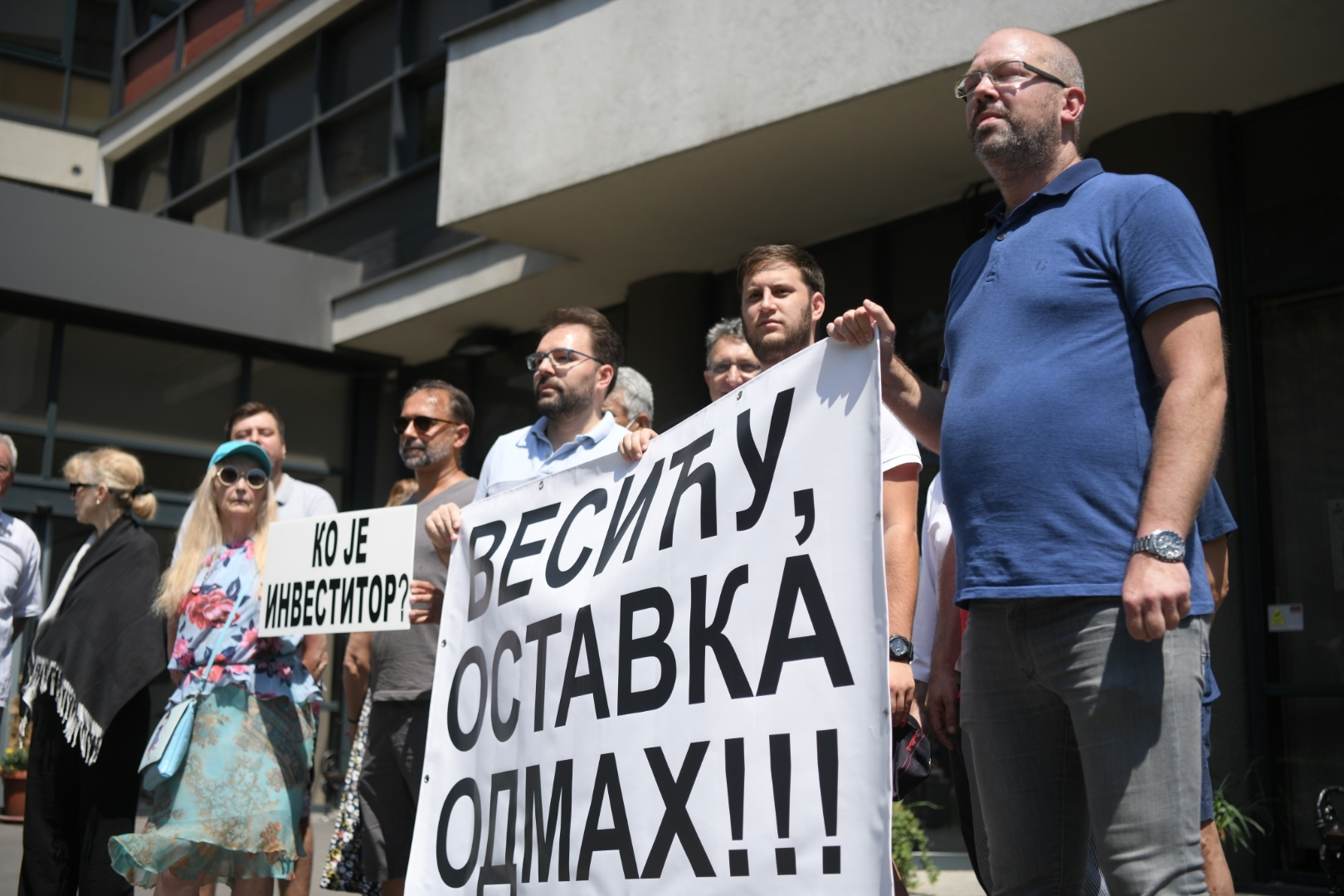 Beograd 31. jul 2021. Konferencija za novinare protest Vracar Foto:Dragan Mujan/Nova.rs