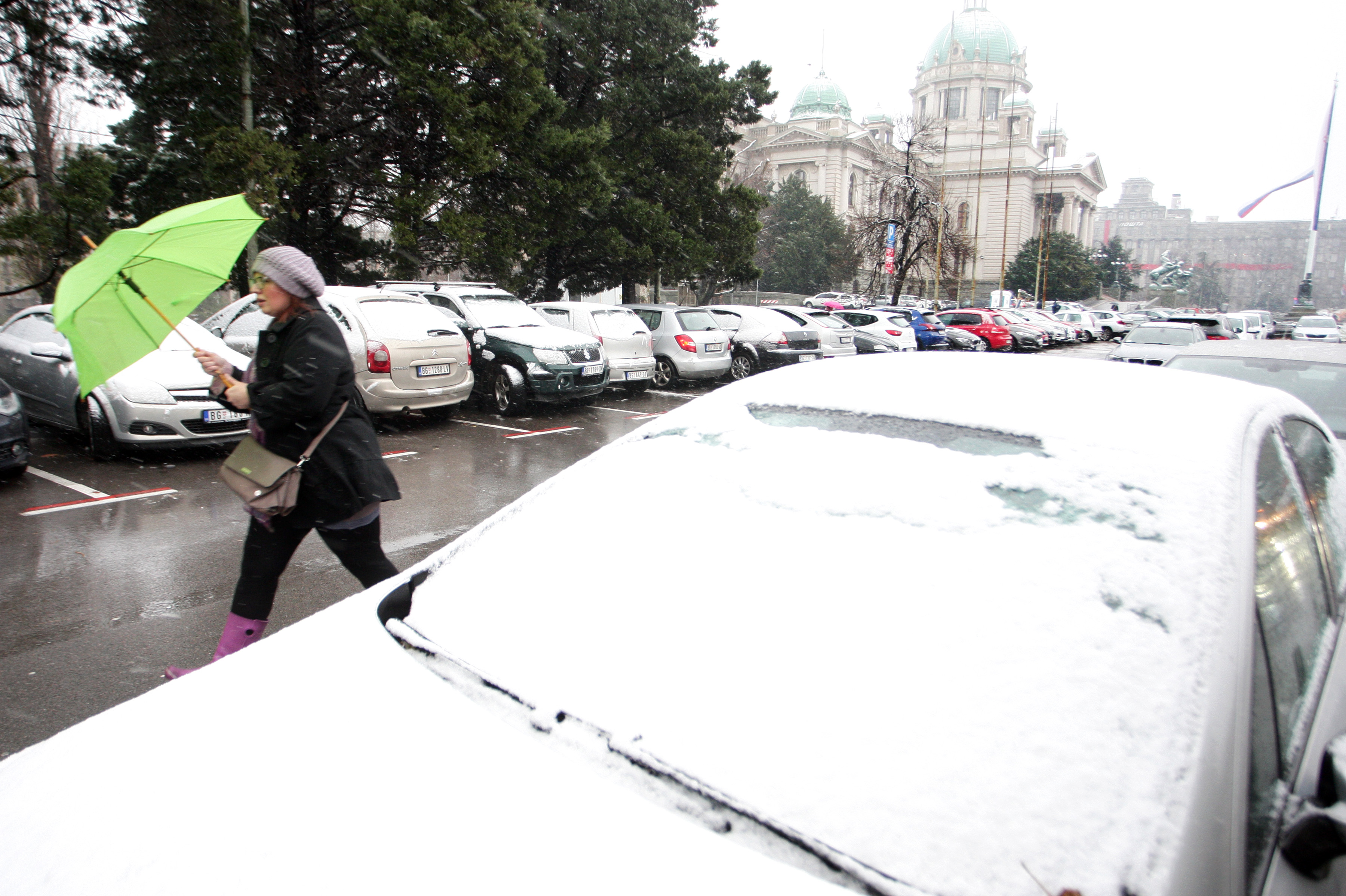 SNEG U BEOGRADU Zima sneg vremenska prognoza vreme