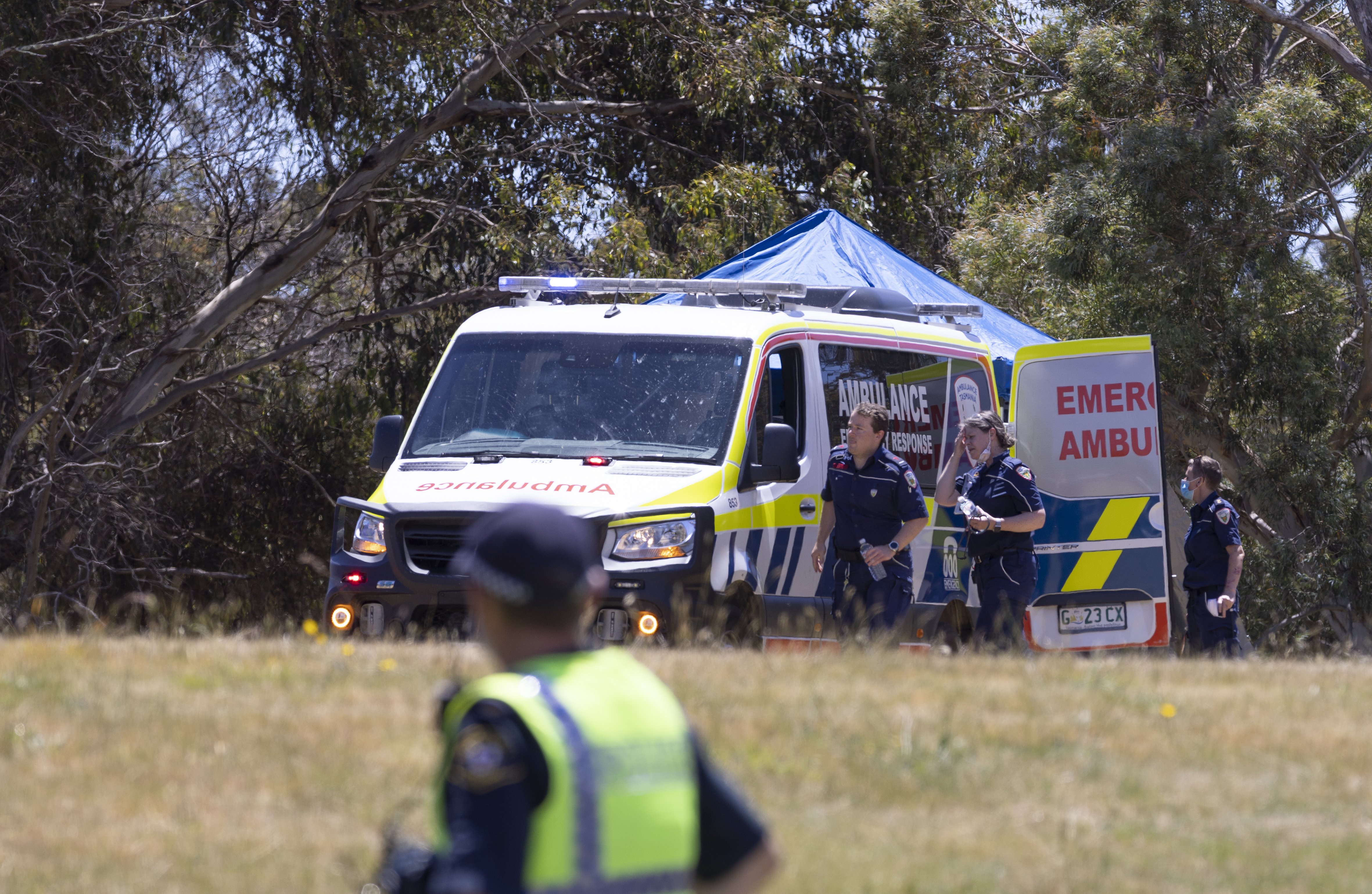 Jumping castle accident in Tasmania Australia