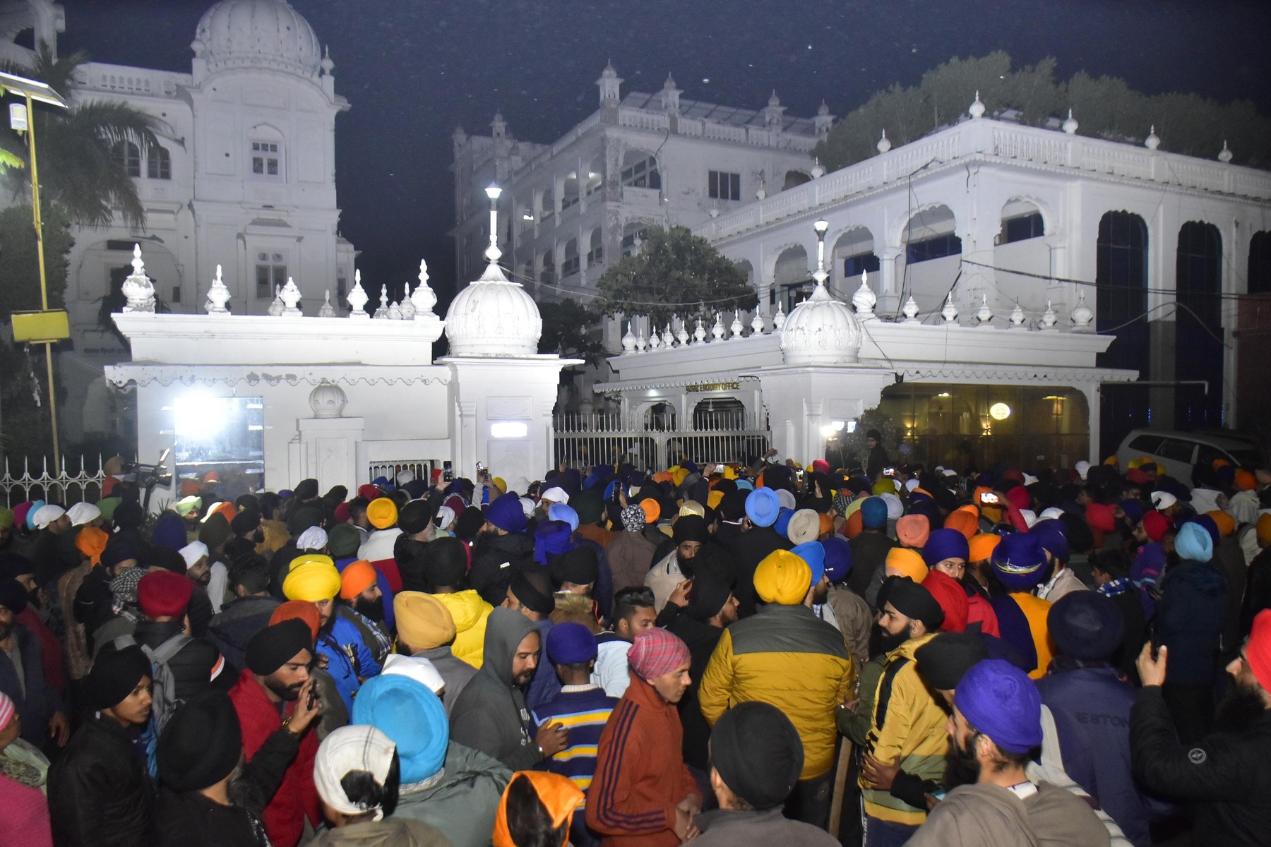 Man Beaten To Death After Alleged Sacrilege Attempt At Golden Temple, Amritsar, Punjab, India - 18 Dec 2021