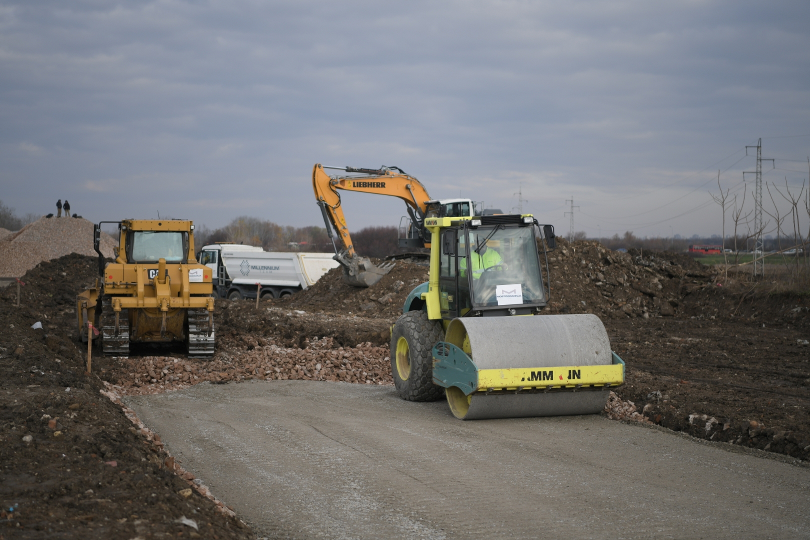 Beograd 30. novembar 2021. Makisko polje,  Makis, gradiliste, Beogradski metro masine Foto:Dragan Mujan/Nova.rs