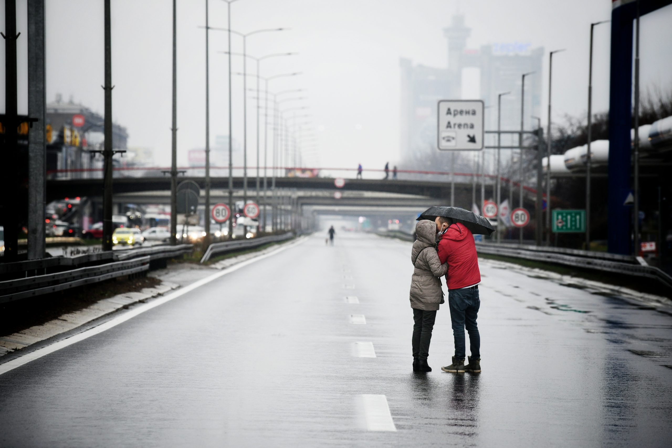Beograd 11. decembar 2021. Ekoloski protest, ustanak revolucija pocetak, most blokada autoput  Foto:Vesna Lalić/Nova.rs najboljefotografije2021