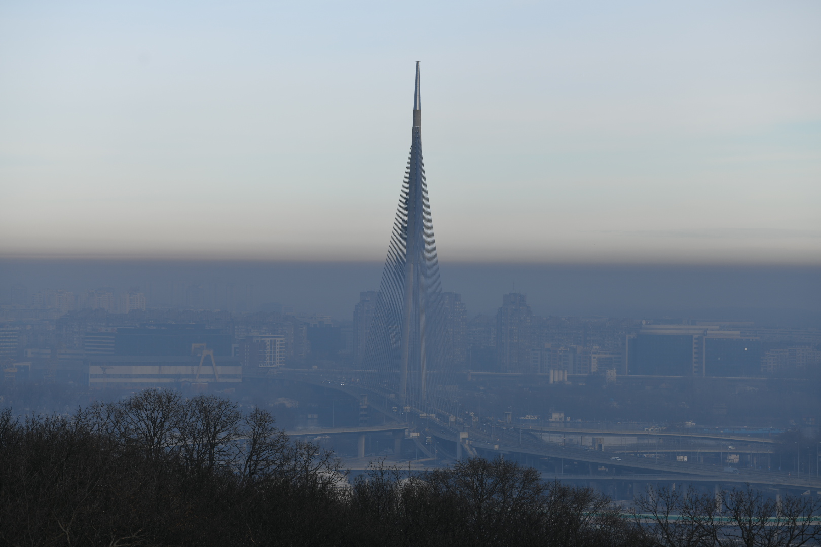 Beograd 03.02.2021. Zagadjenje nad Beogradom, panorama, smog, zagađenje Foto: Vesna Lalić/Nova.rs najboljefotografije2021