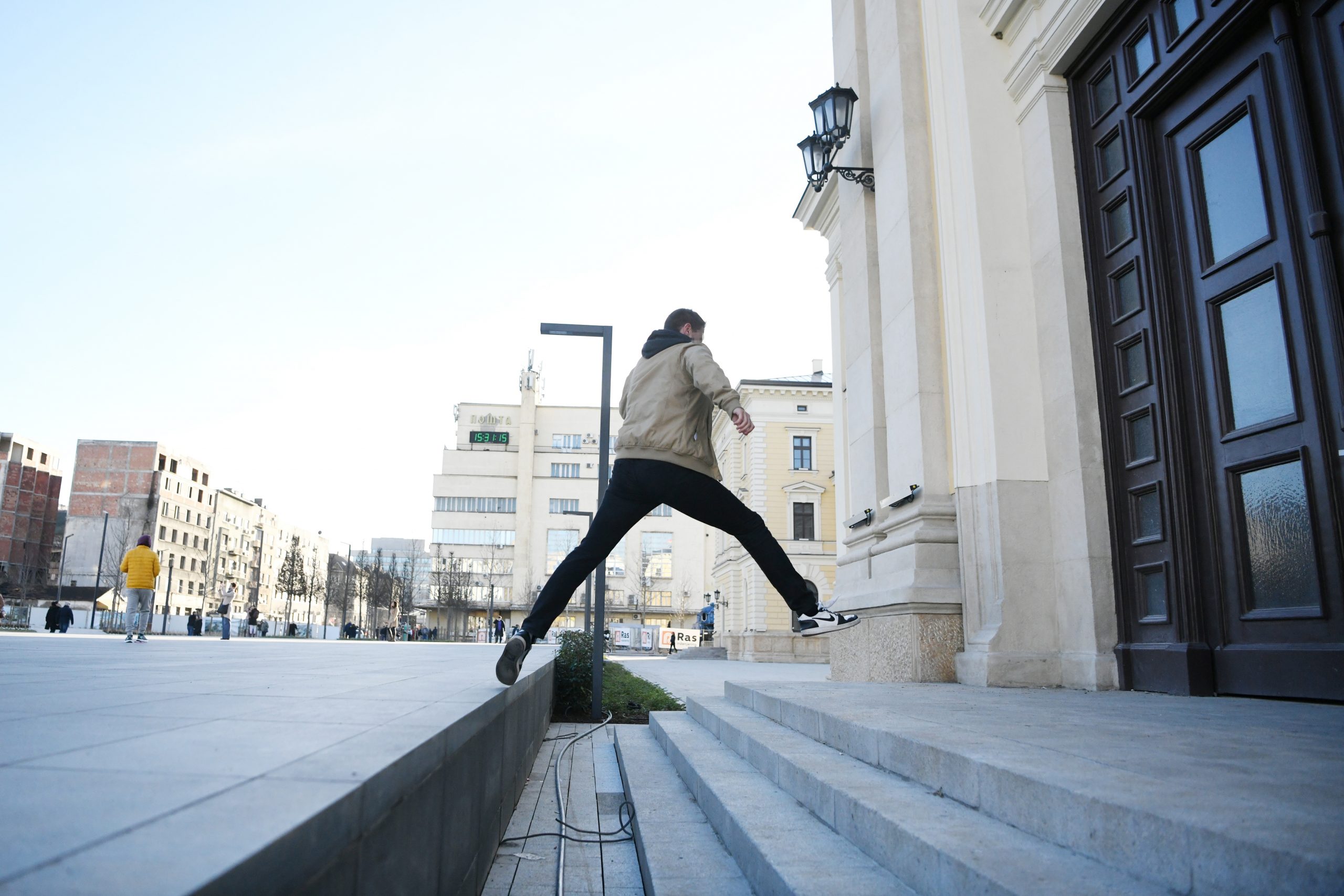 Beograd 30. januar 2021. Zeleznicka stanica plato Savski trg stepeniste, Trg Stefan Nemanja Foto:Vesna Lalić/Nova.rs najboljefotografije2021