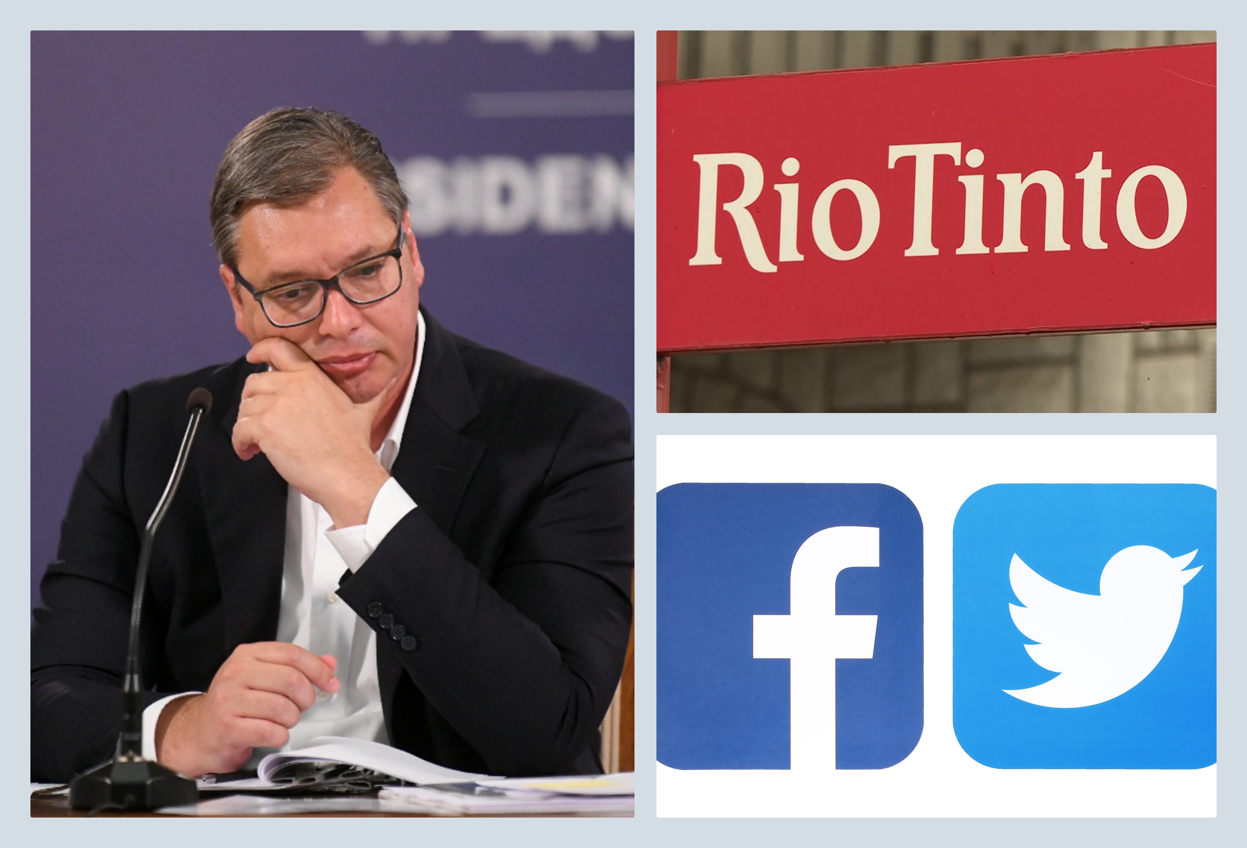 vučić + rio tinto + fejsbuk i tviter