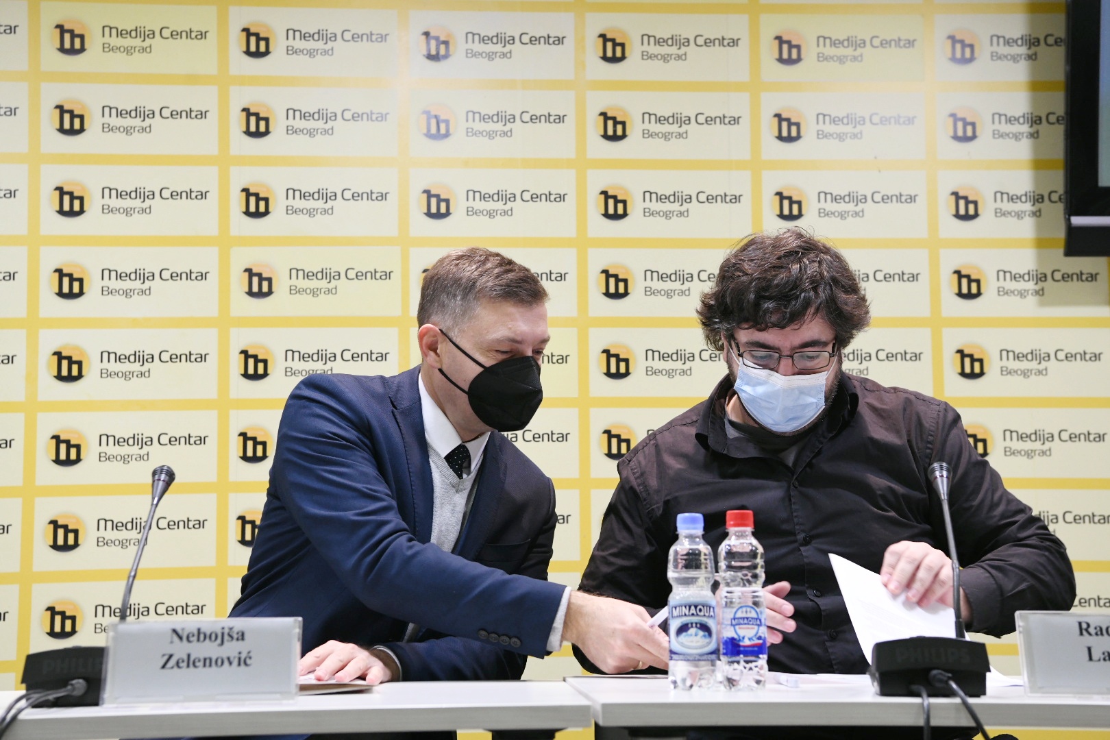 Beograd, 11.11.2020. Ne davimo Beograd, Konferencija za štampu, KZŠ, Radomir Lazović, Dobrica Veselinović, Nebojša Zelenović Foto: Vesna Lalić/Nova.rs