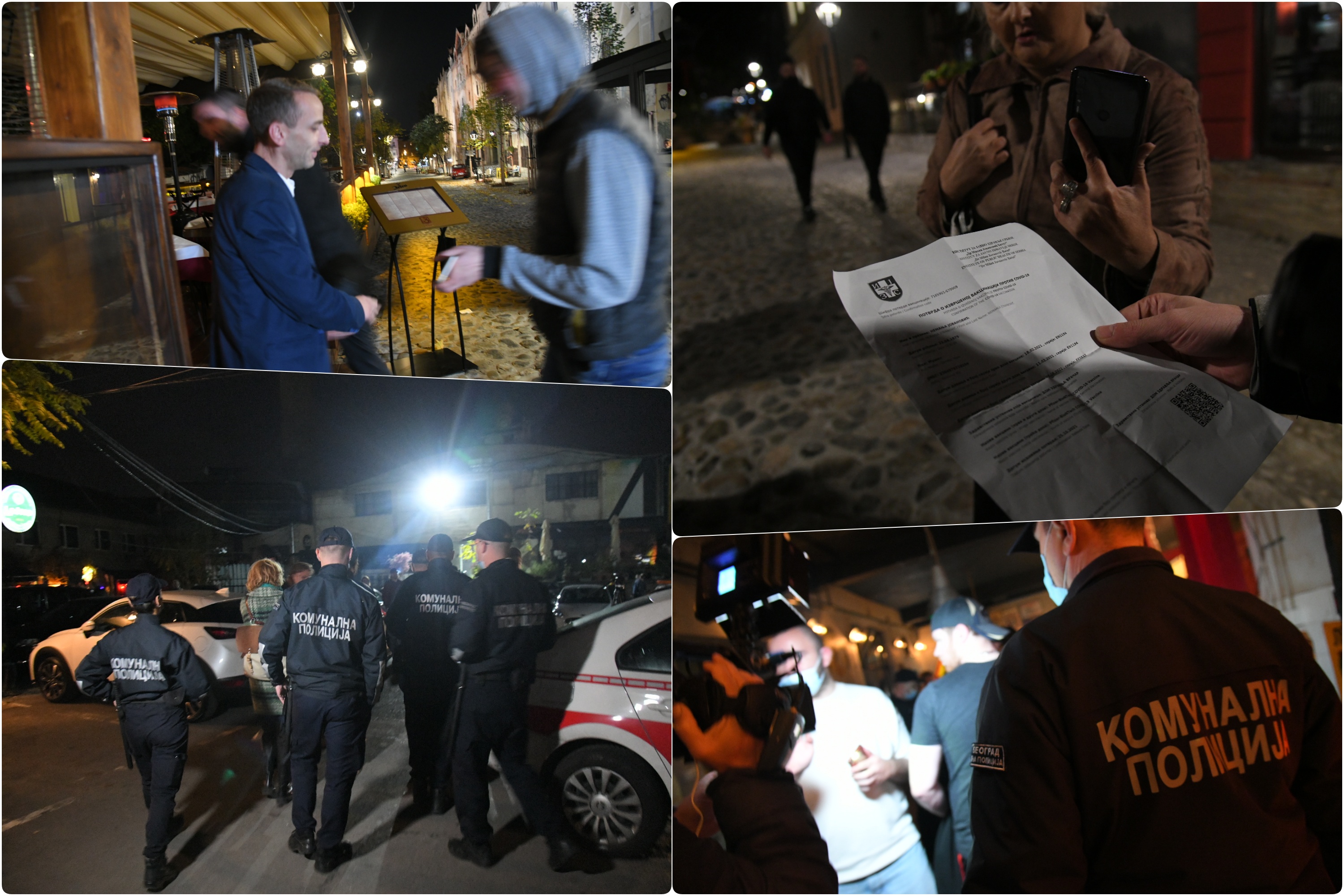 Beograd 25. oktobar 2021. Kontrola kovid propusnica po beogradskim kaficima, klubovima i restoranima Foto:Nemanja Jovanović/Nova.rs