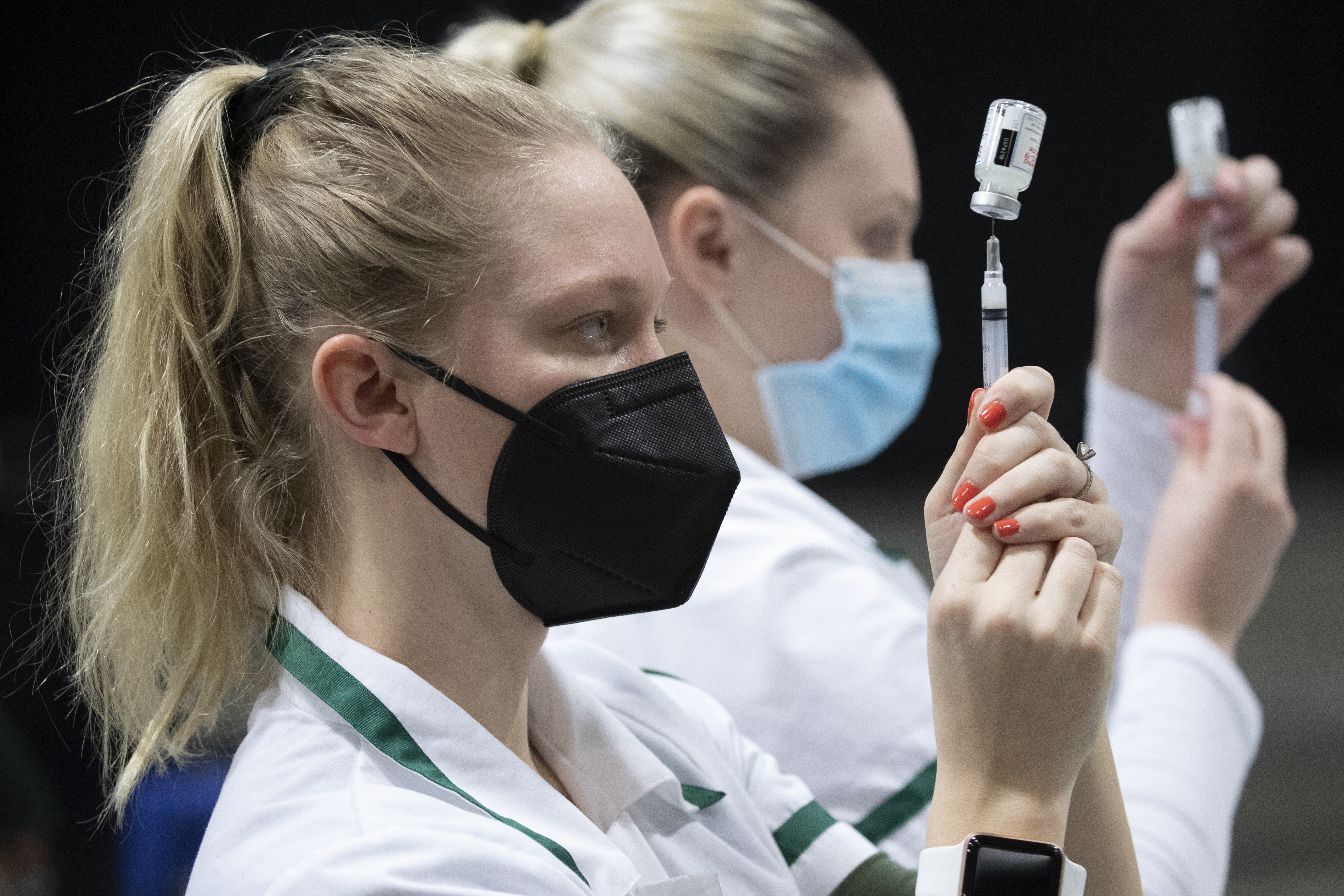 Mass vaccination event at Walter E. Washington Convention Center in Washington, DC
