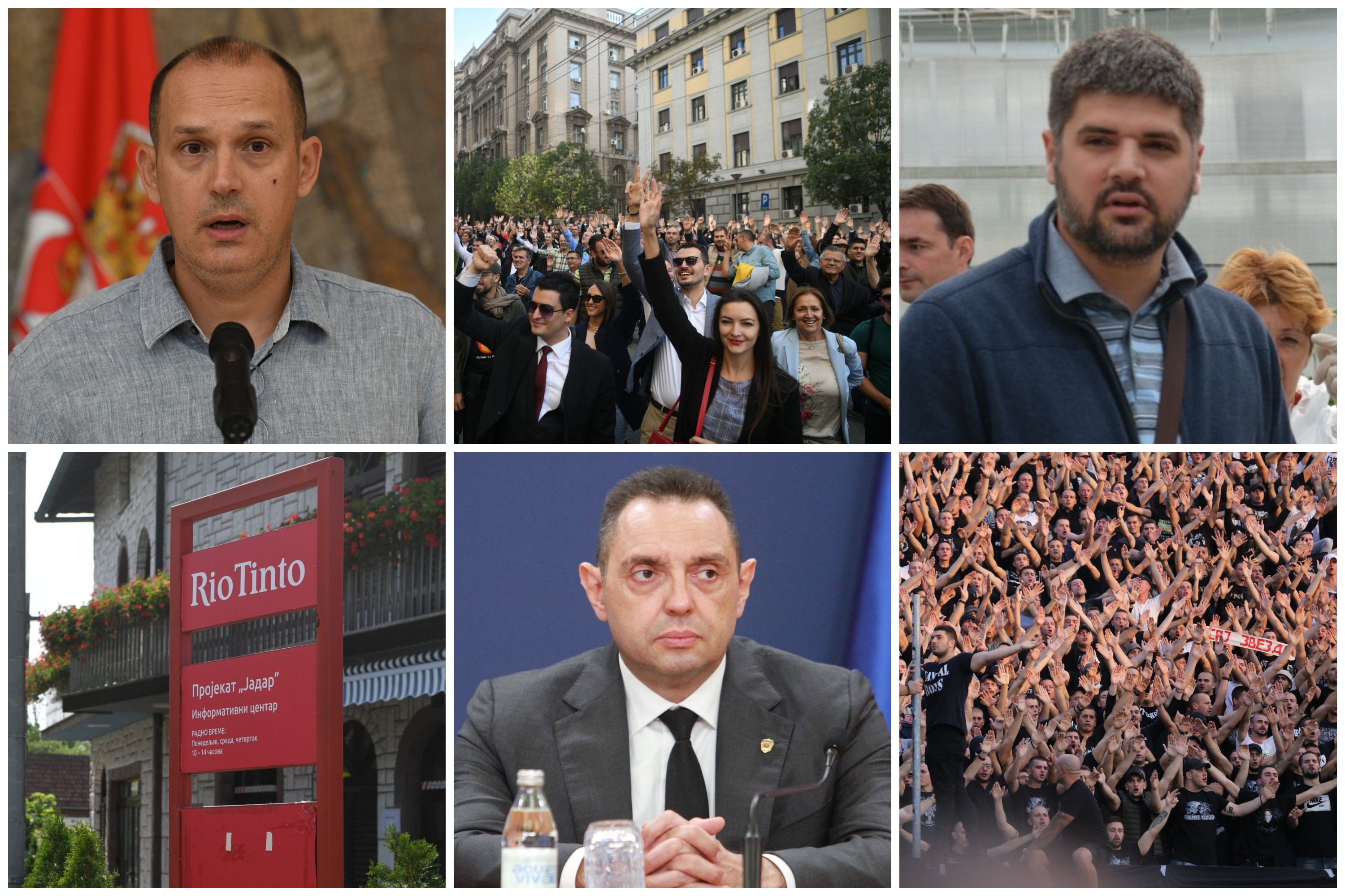 Zlatibor Lončar, Koluvija, Rio Tinto, protest advokata, Aleksandar Vulin, navijači, kombo Foto: Nova.rs/minrzs.gov.org/BETAPHOTO/MILOS MISKOV