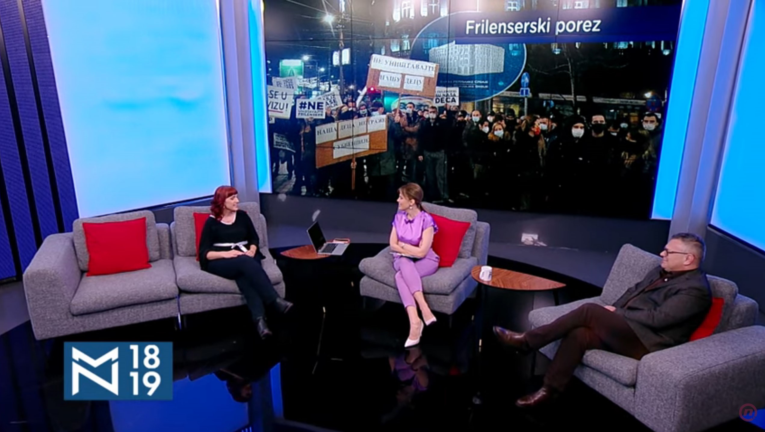 Tamara Petrović, Aleksandar Vasić, frilenseri, država, emisija Među nama, Medju nama Foto: NOVA S