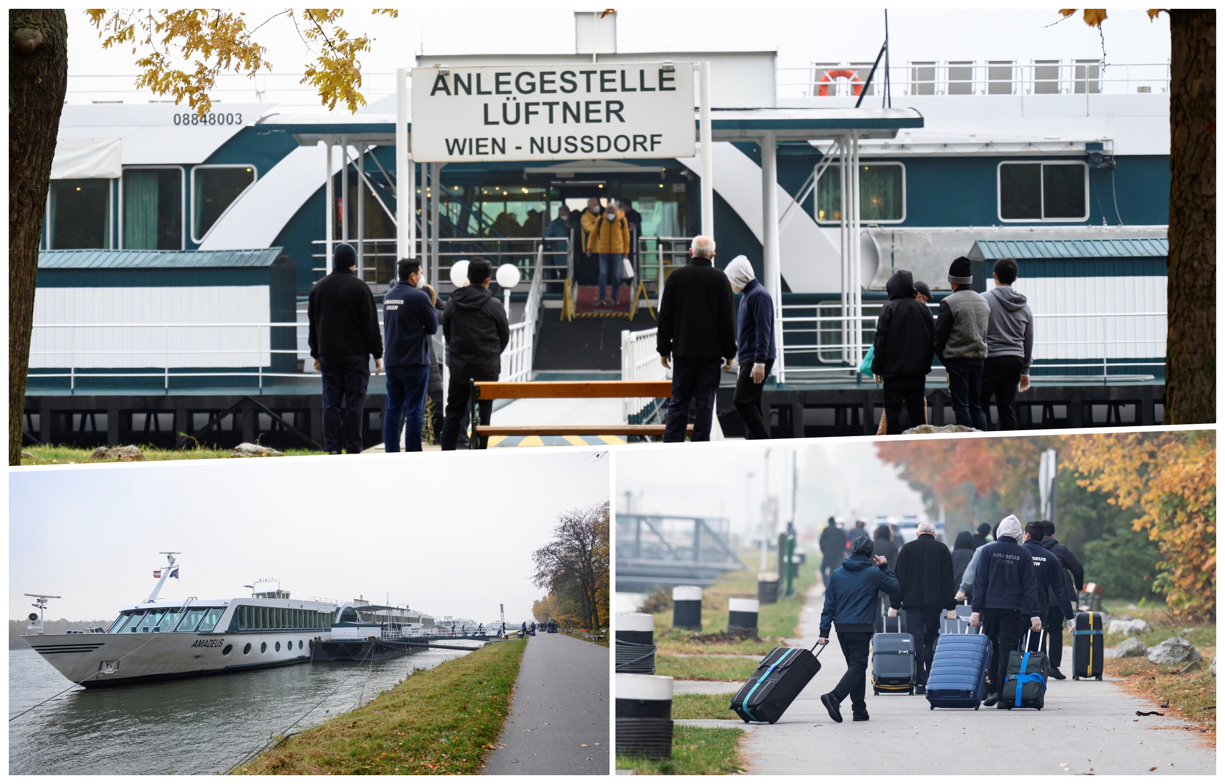 collage beč dunav kruzer korona