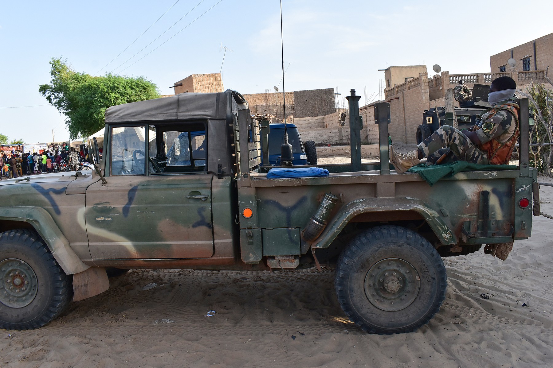 A soldier sits in a Malian Defence Forces vehicle in Timbuktu on September 9, 2021.,Image: 632298044, License: Rights-managed, Restrictions: , Model Release: no, Credit line: Maimouna MORO / AFP / Profimedia