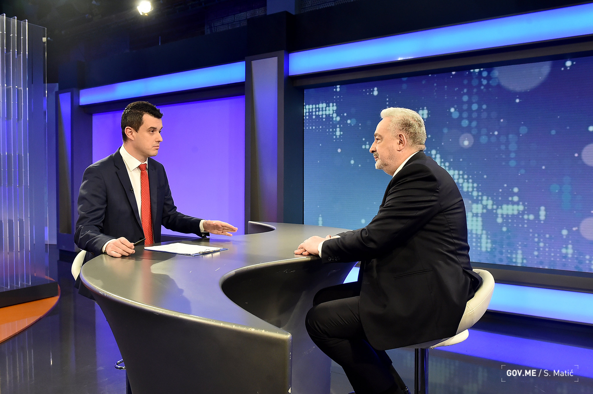 Zdravko Krivokapić, gost, emisija Oko magazin Foto: GOV.ME/S. Matić