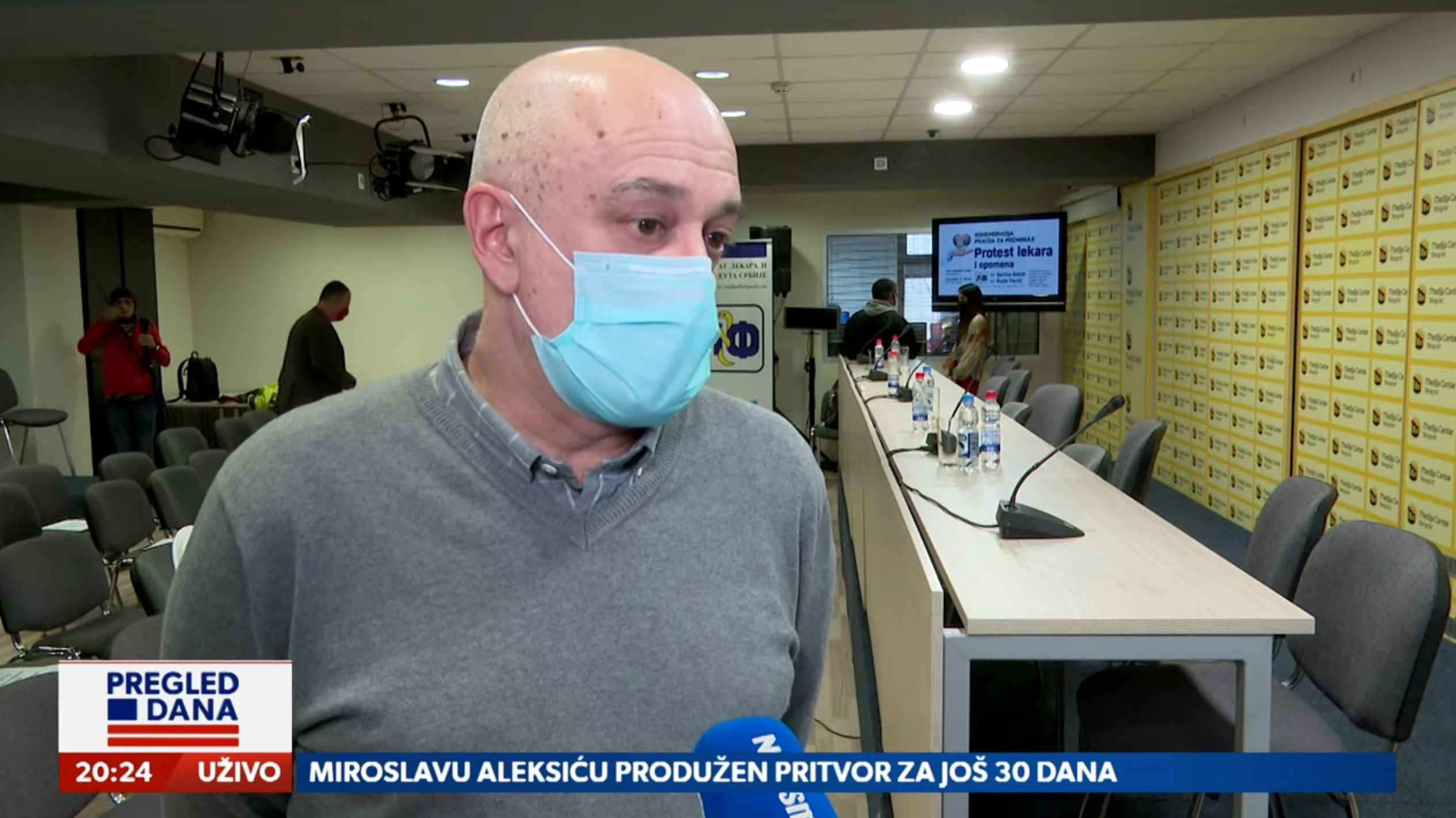 Rade Panić. Emisija Pregled dana, prilog, Kako ćemo se lečiti za 15 godina Foto:  Newsmax Adria